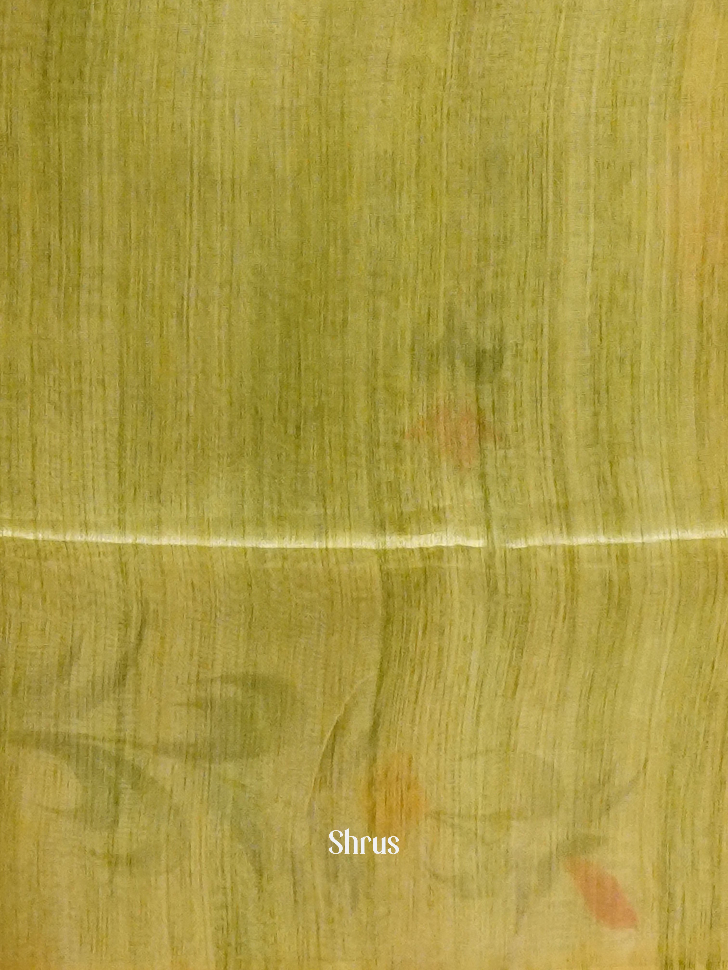 Green & Peach - Semi Jute Saree