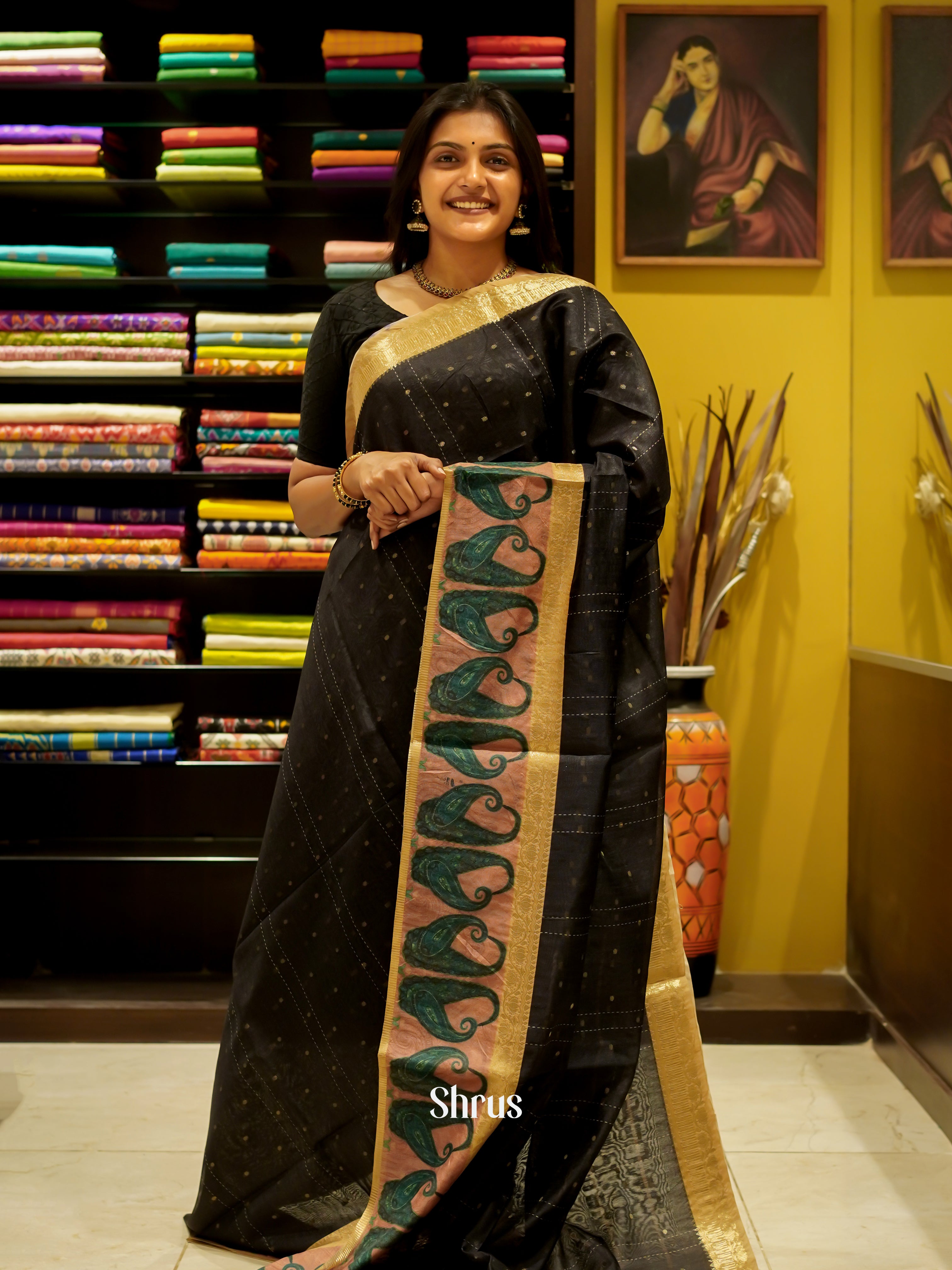 CES03340 - Semi Tussar Saree - Shop on ShrusEternity.com