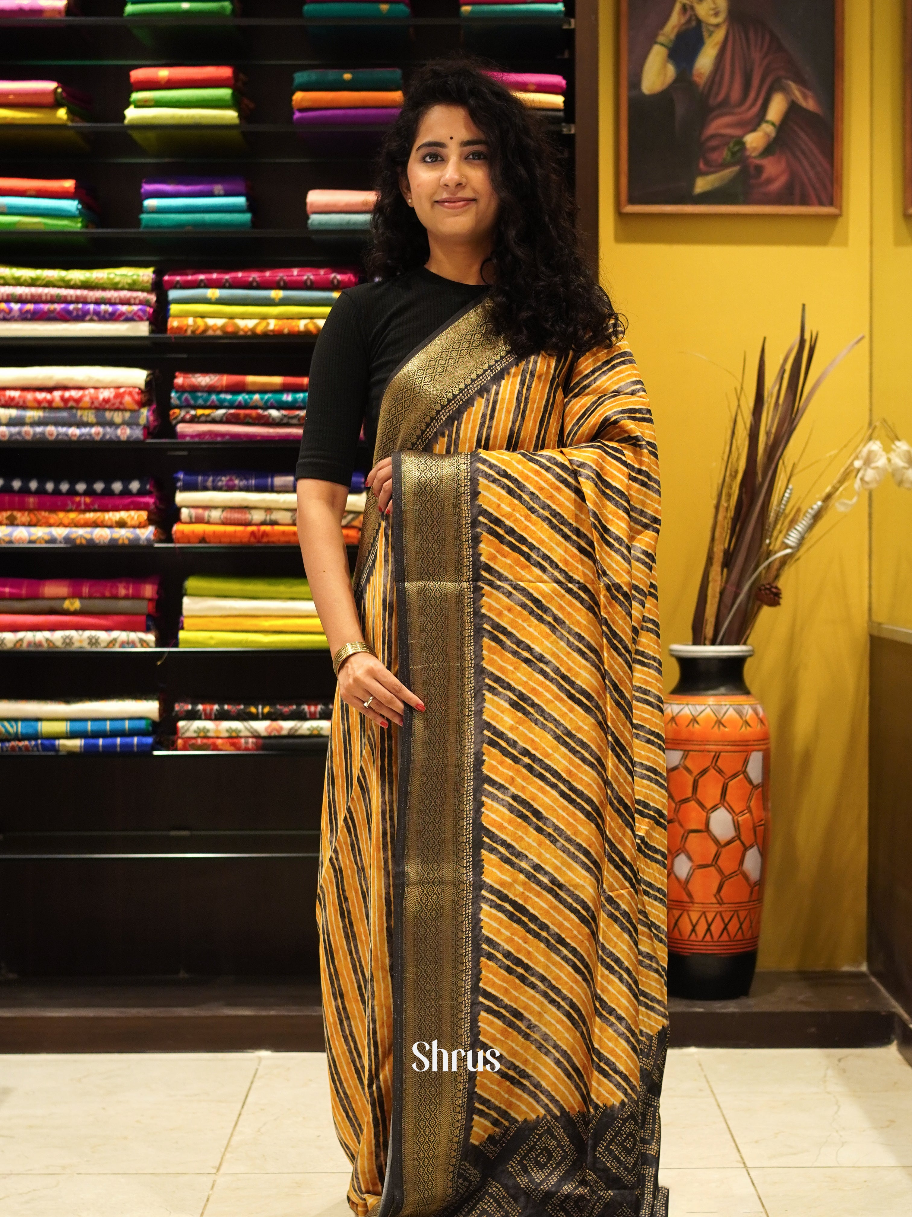 CES03425 - Semi Crepe Saree - Shop on ShrusEternity.com