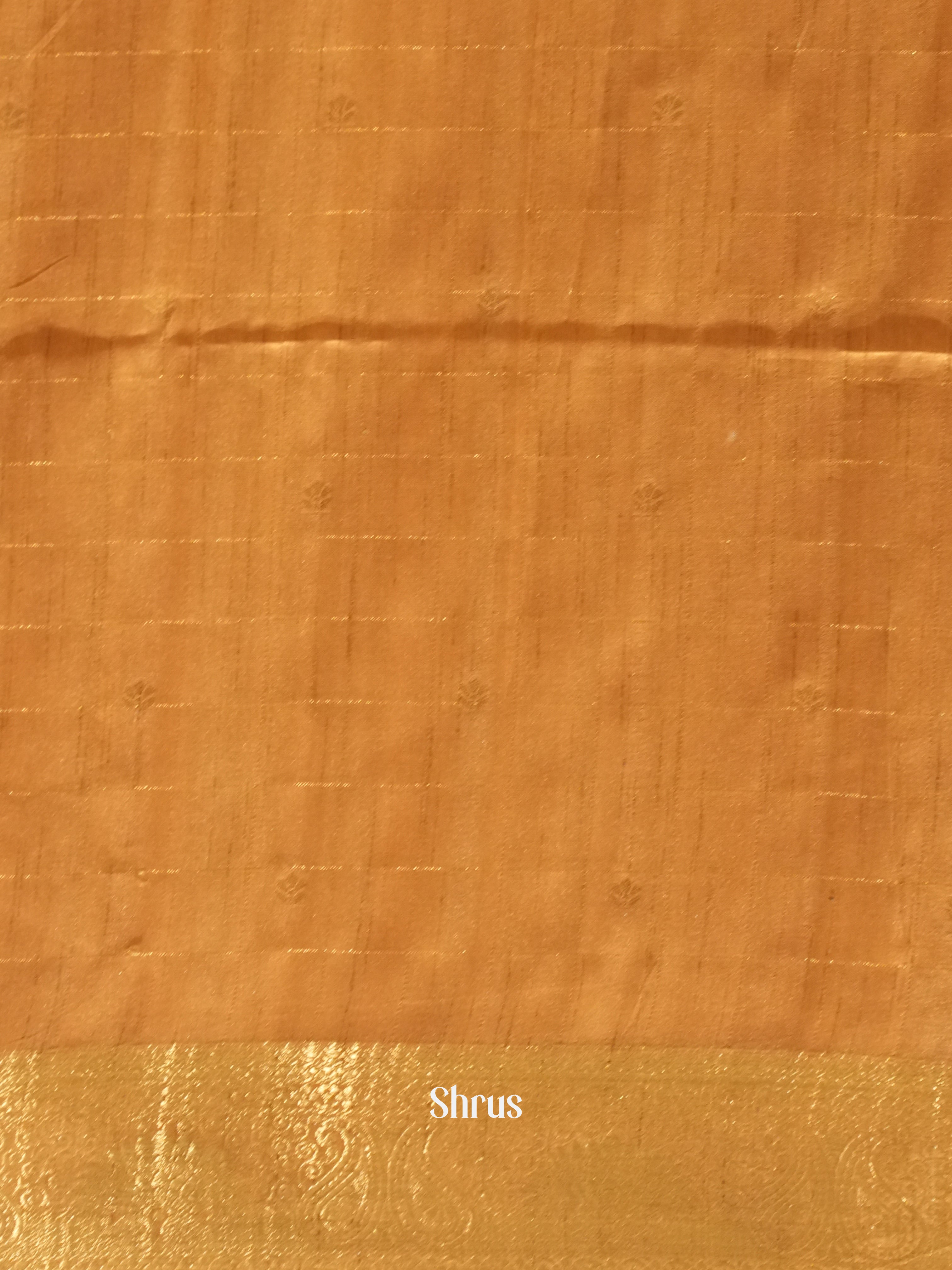 Dull Brown - Semi Crepe Saree