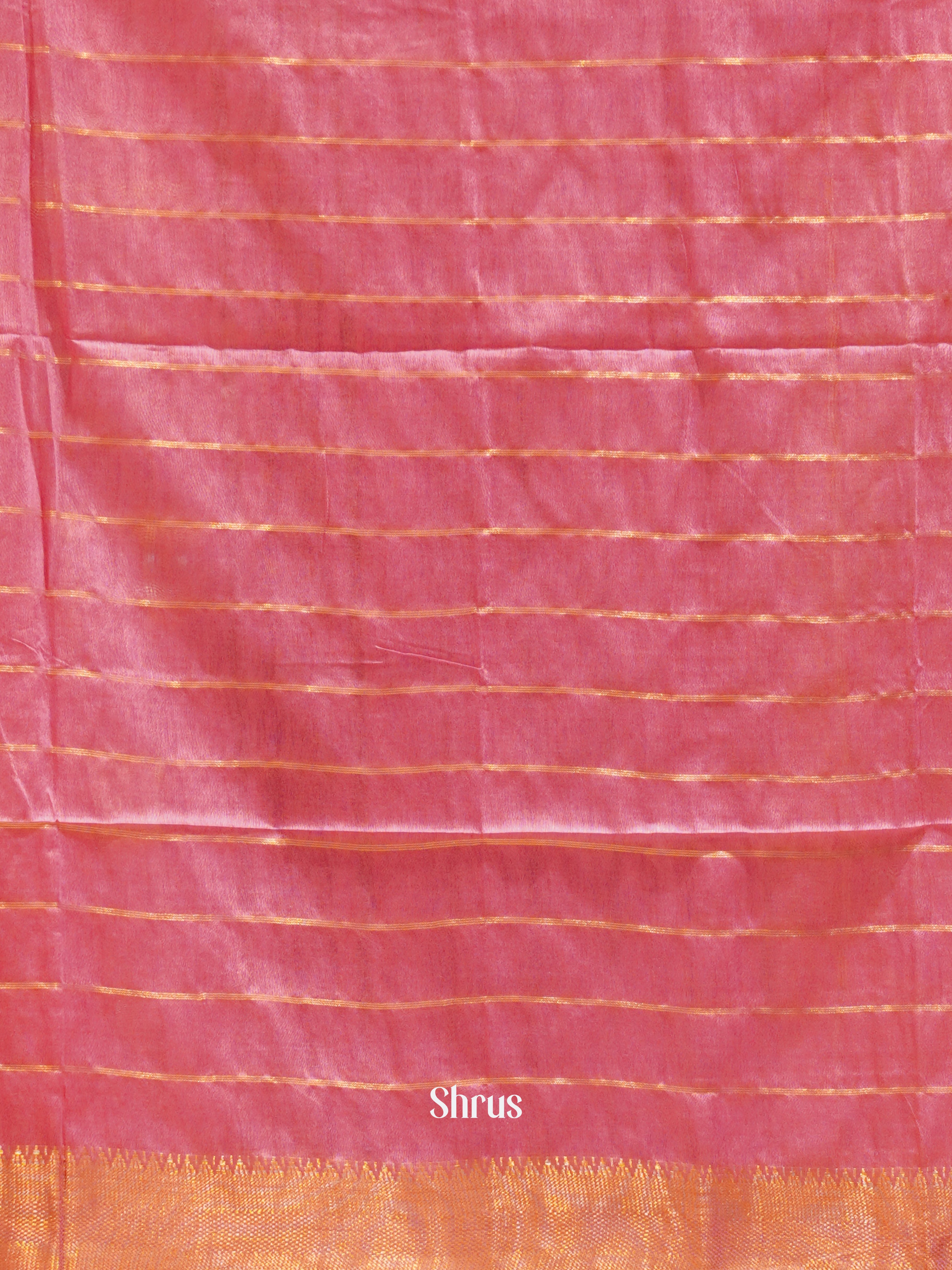 Pink(Single Tone)- Semi Tussar Saree - Shop on ShrusEternity.com