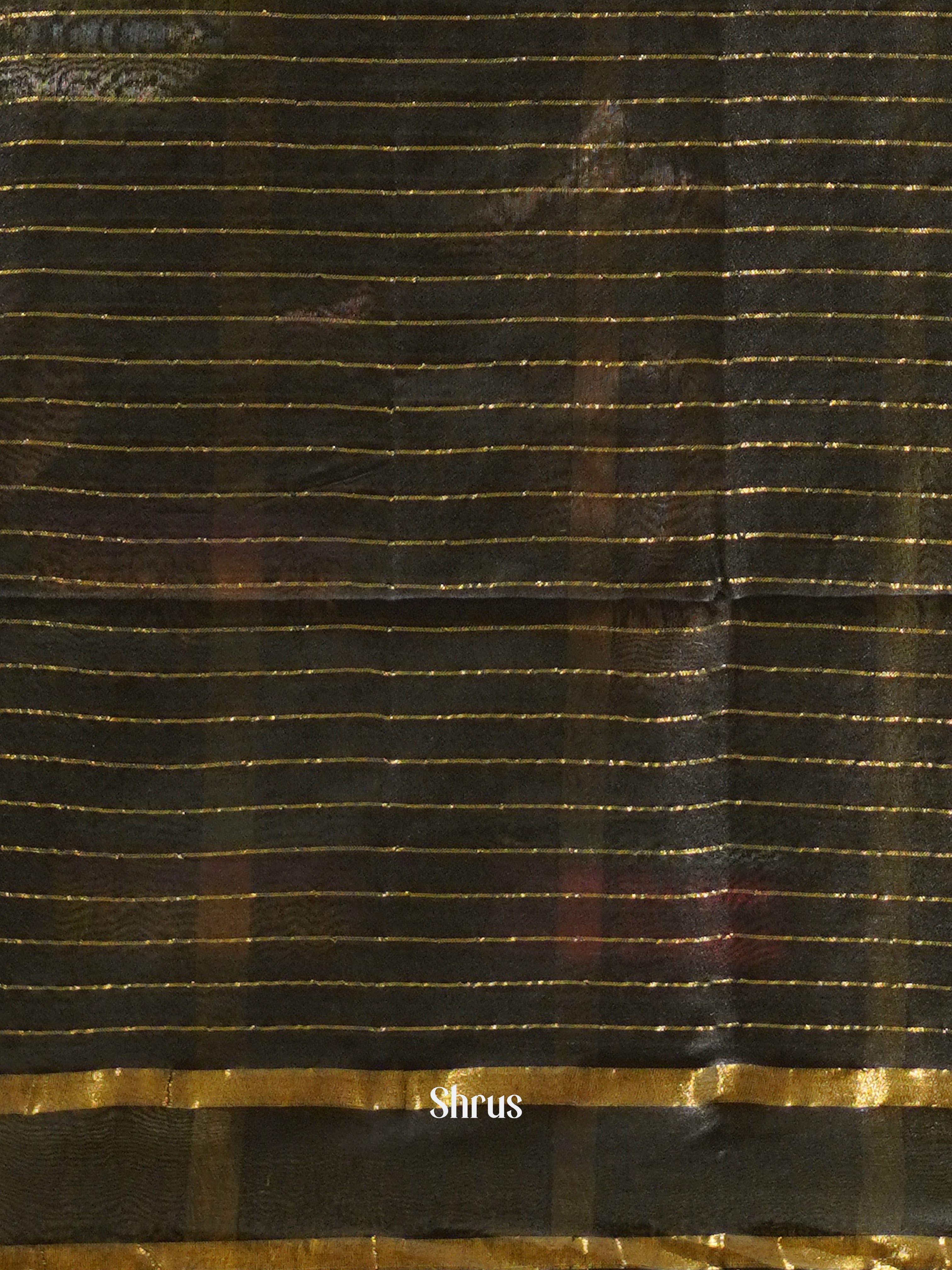 Black(Single tone) - Semi Tussar Saree - Shop on ShrusEternity.com