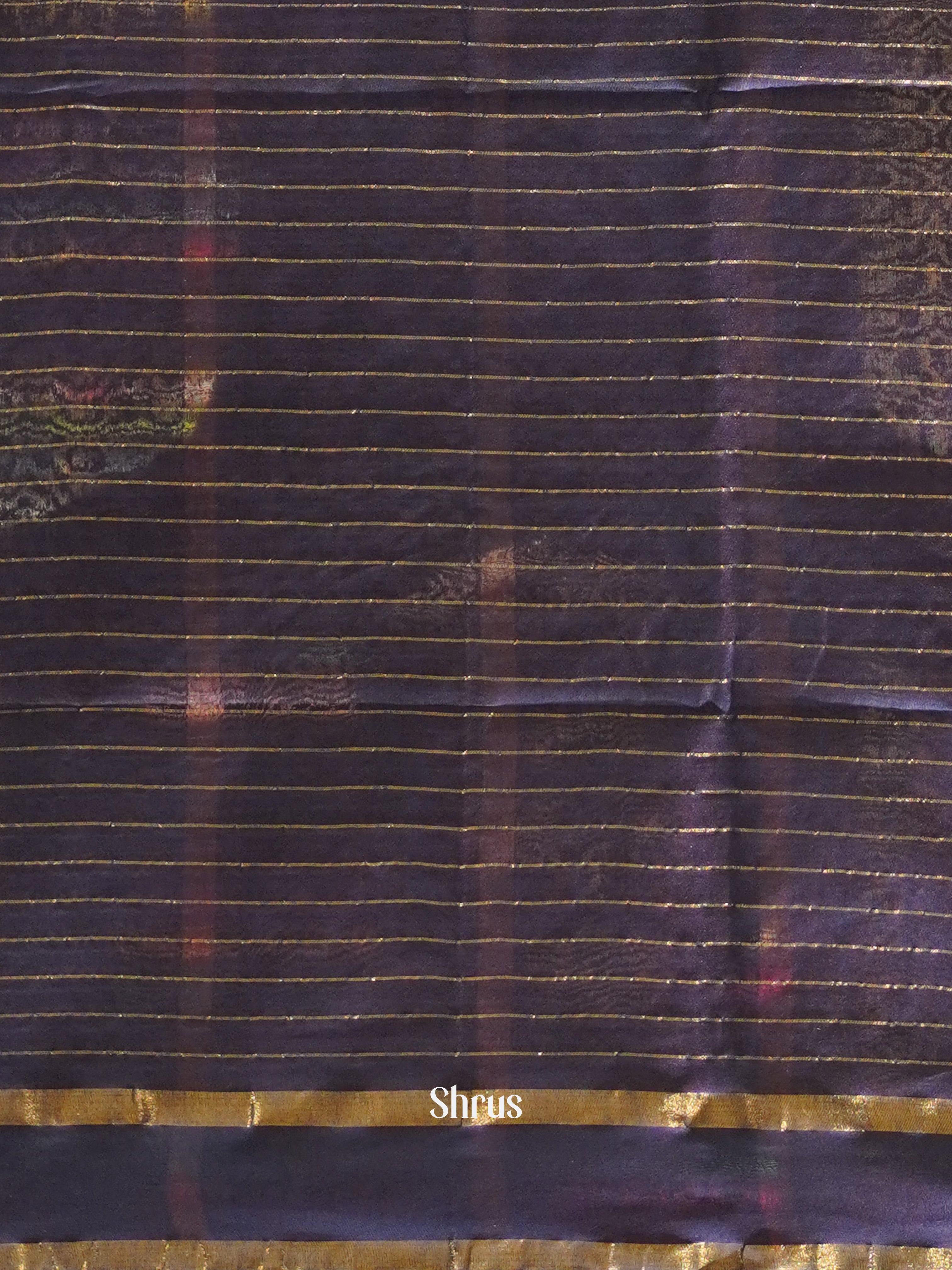 Blue(Single Tone) - Semi Tussar Saree - Shop on ShrusEternity.com