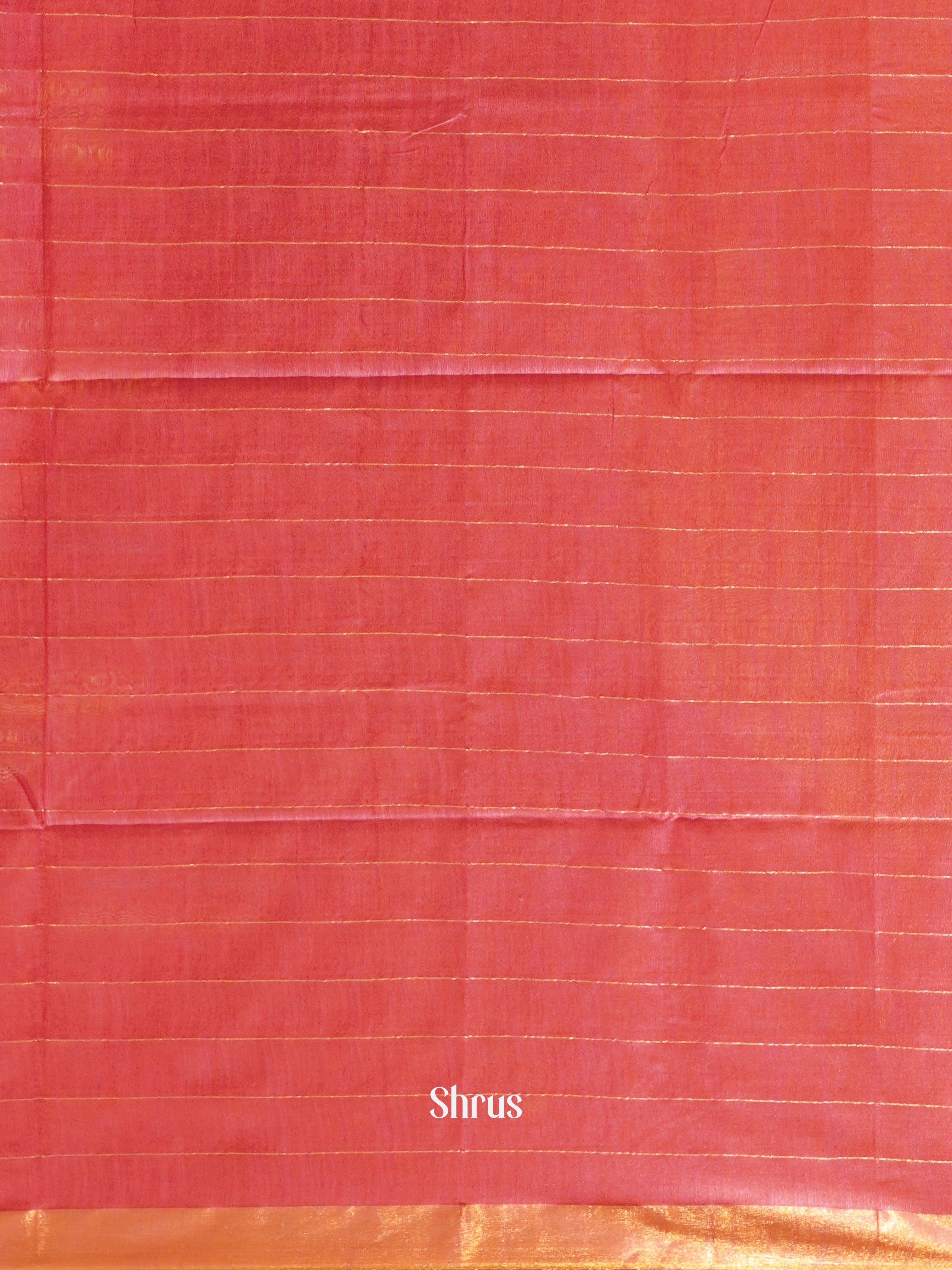 Pink(Single tone) - Semi Tussar Saree - Shop on ShrusEternity.com