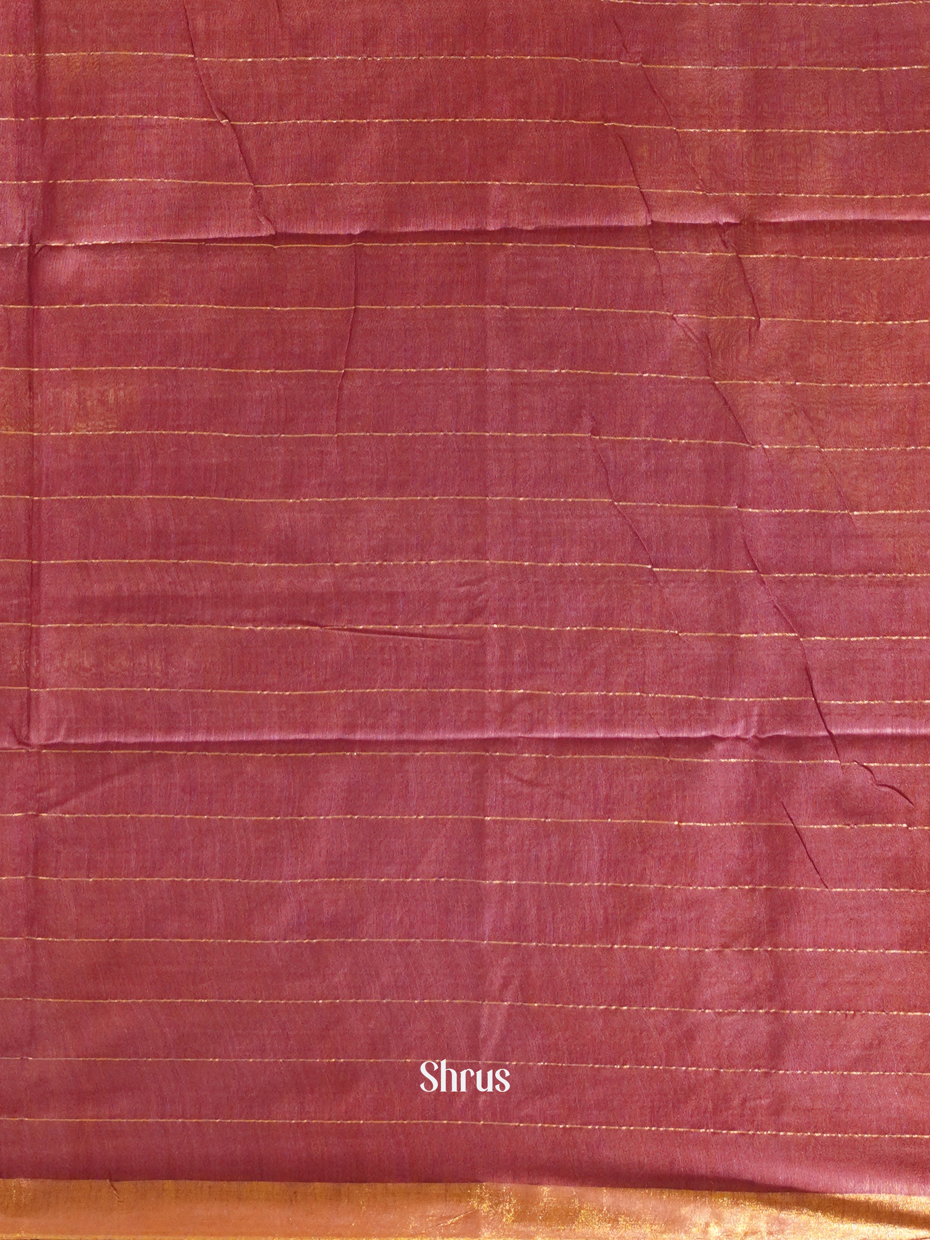 Onion Peel(Single Tone) - Semi Tussar Saree - Shop on ShrusEternity.com