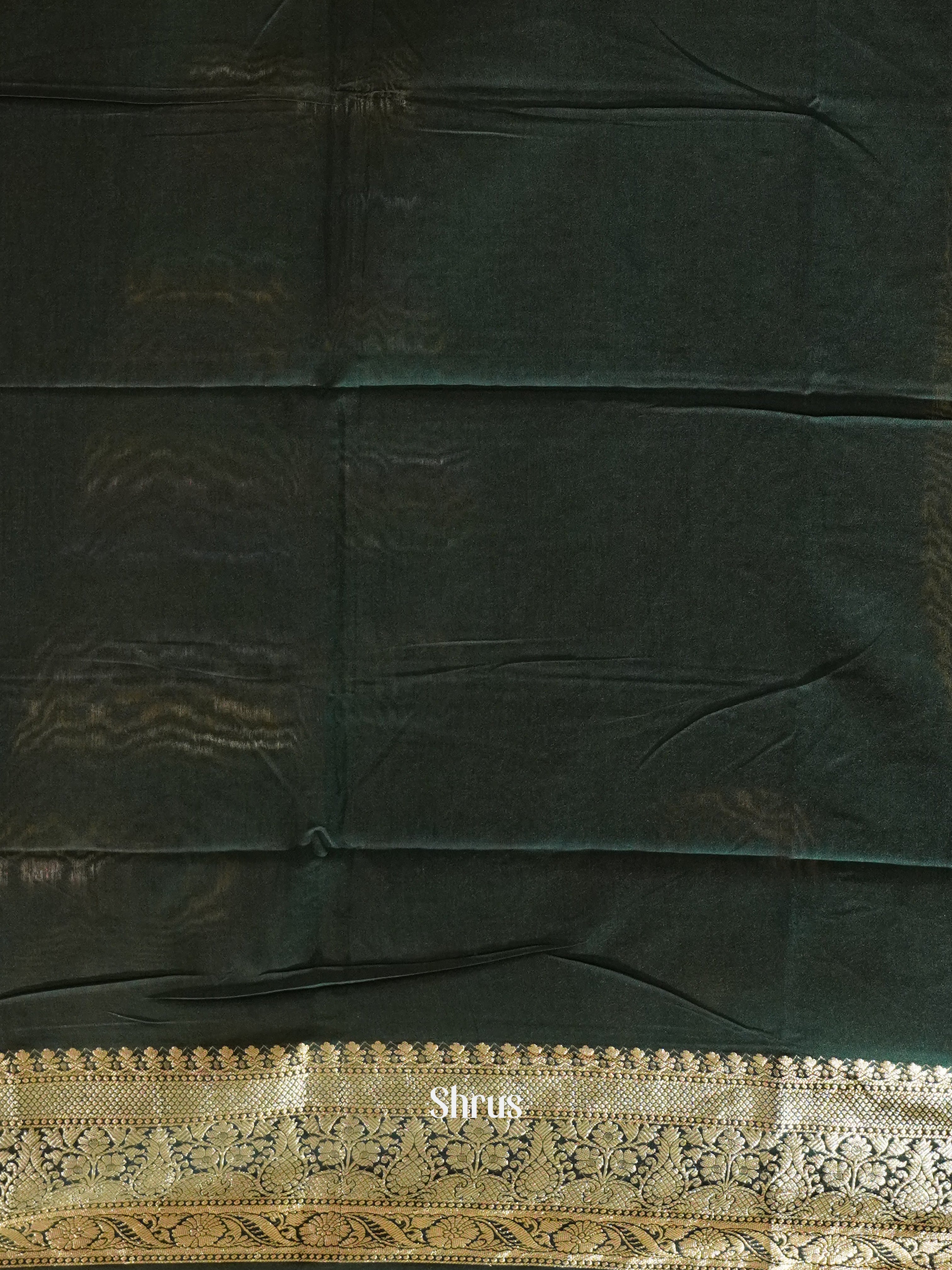 Green (Single Tone) - Semi Tussar Saree - Shop on ShrusEternity.com