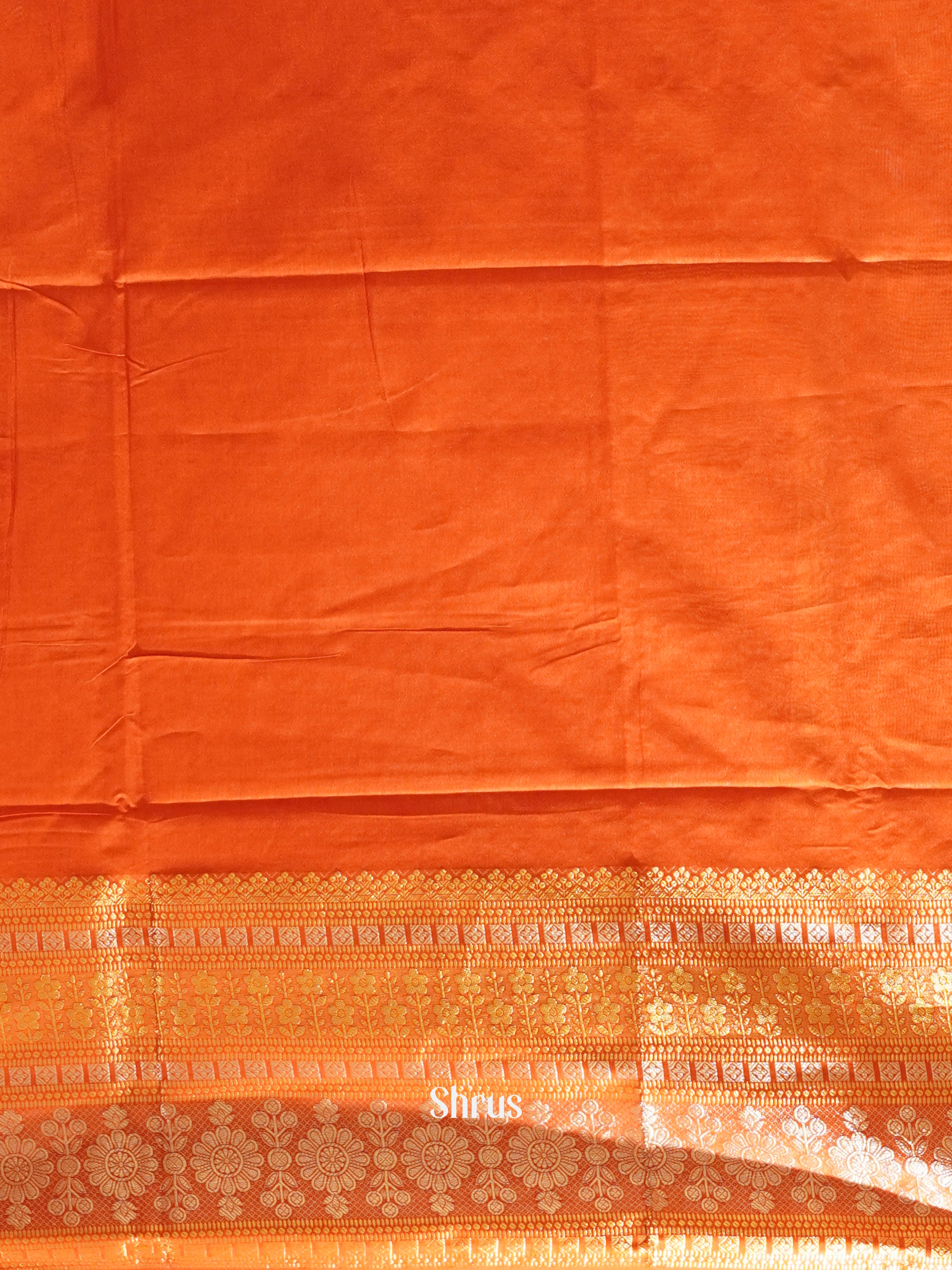 Red(Single Tone) - Semi Tussar Saree - Shop on ShrusEternity.com