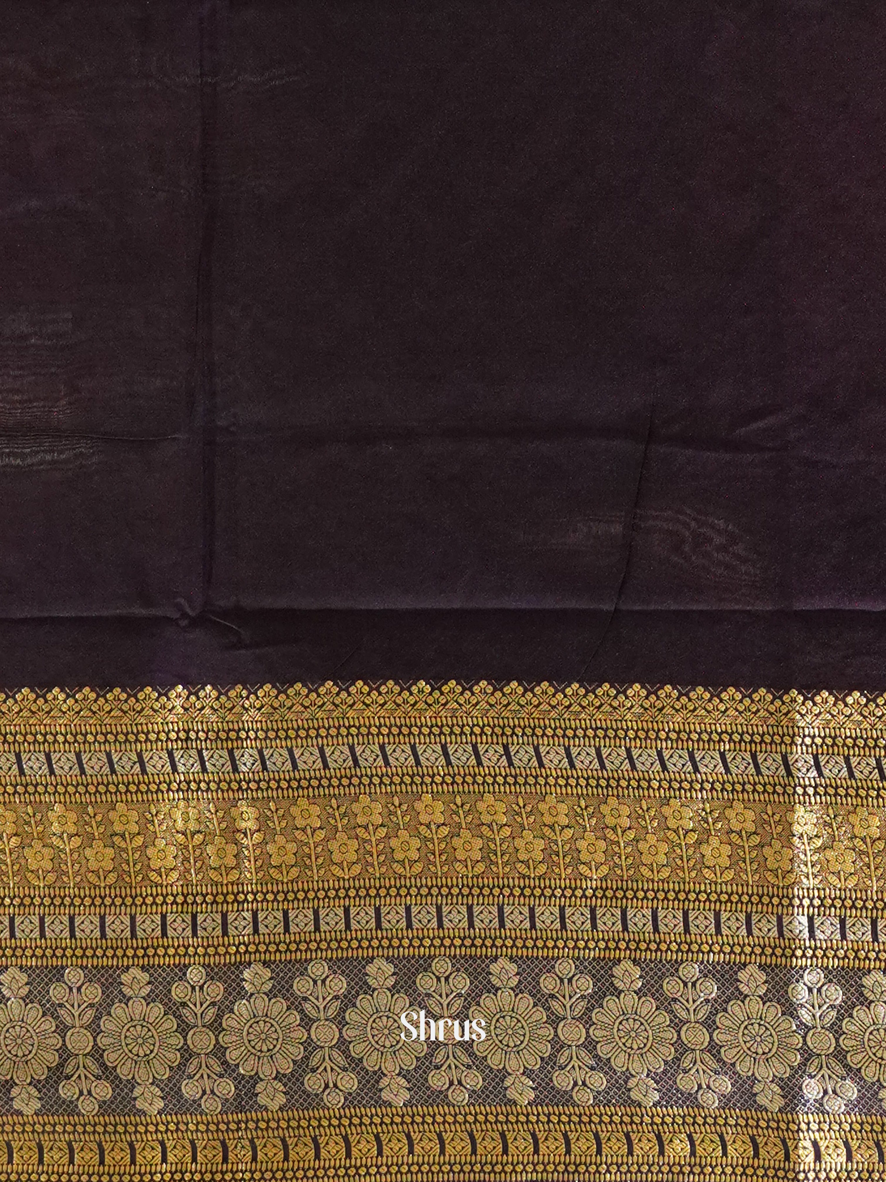 Purple(Single Tone)- Semi Tussar Saree - Shop on ShrusEternity.com