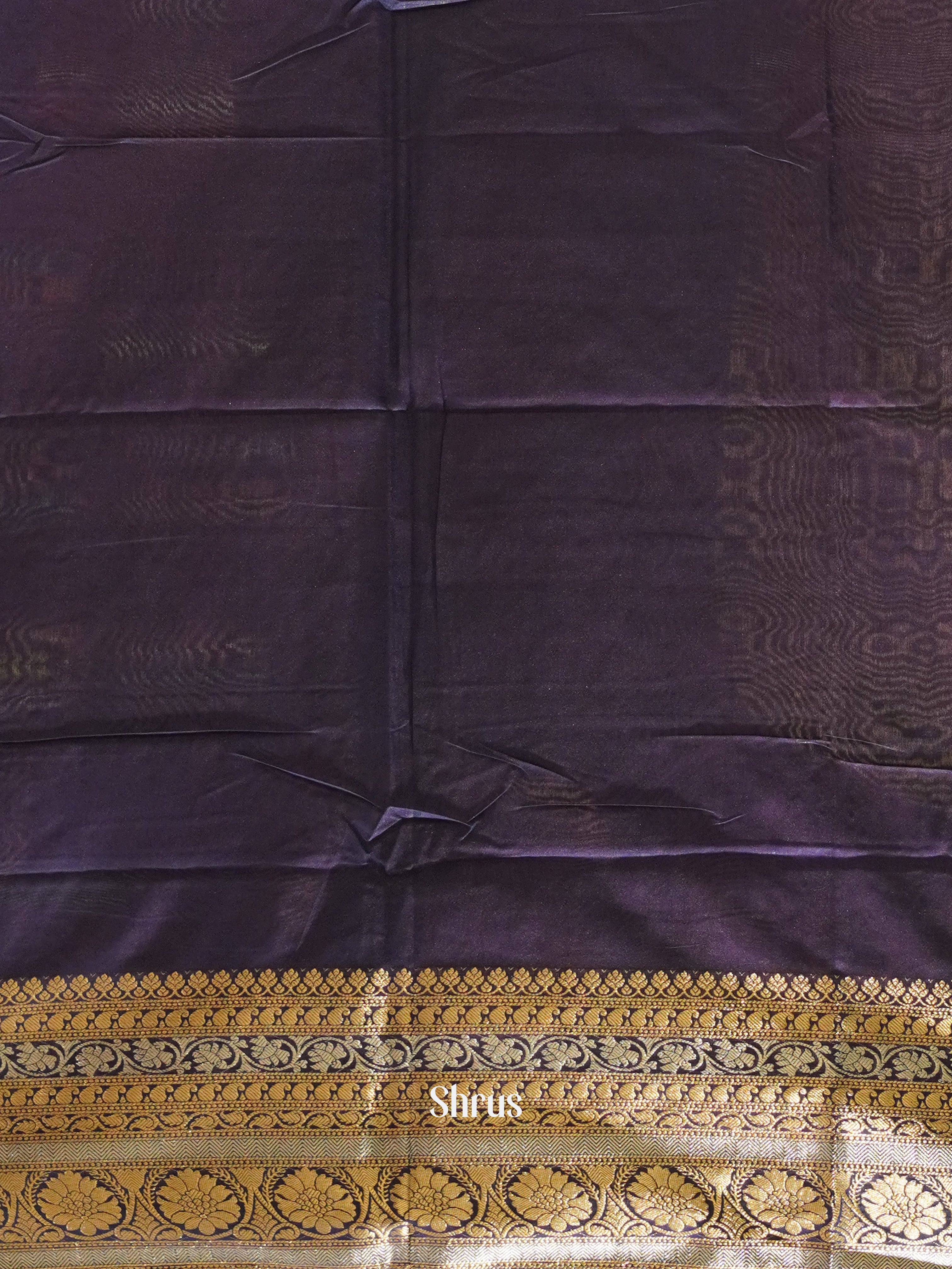 Blue(Single Tone) -Semi Tussar Saree - Shop on ShrusEternity.com