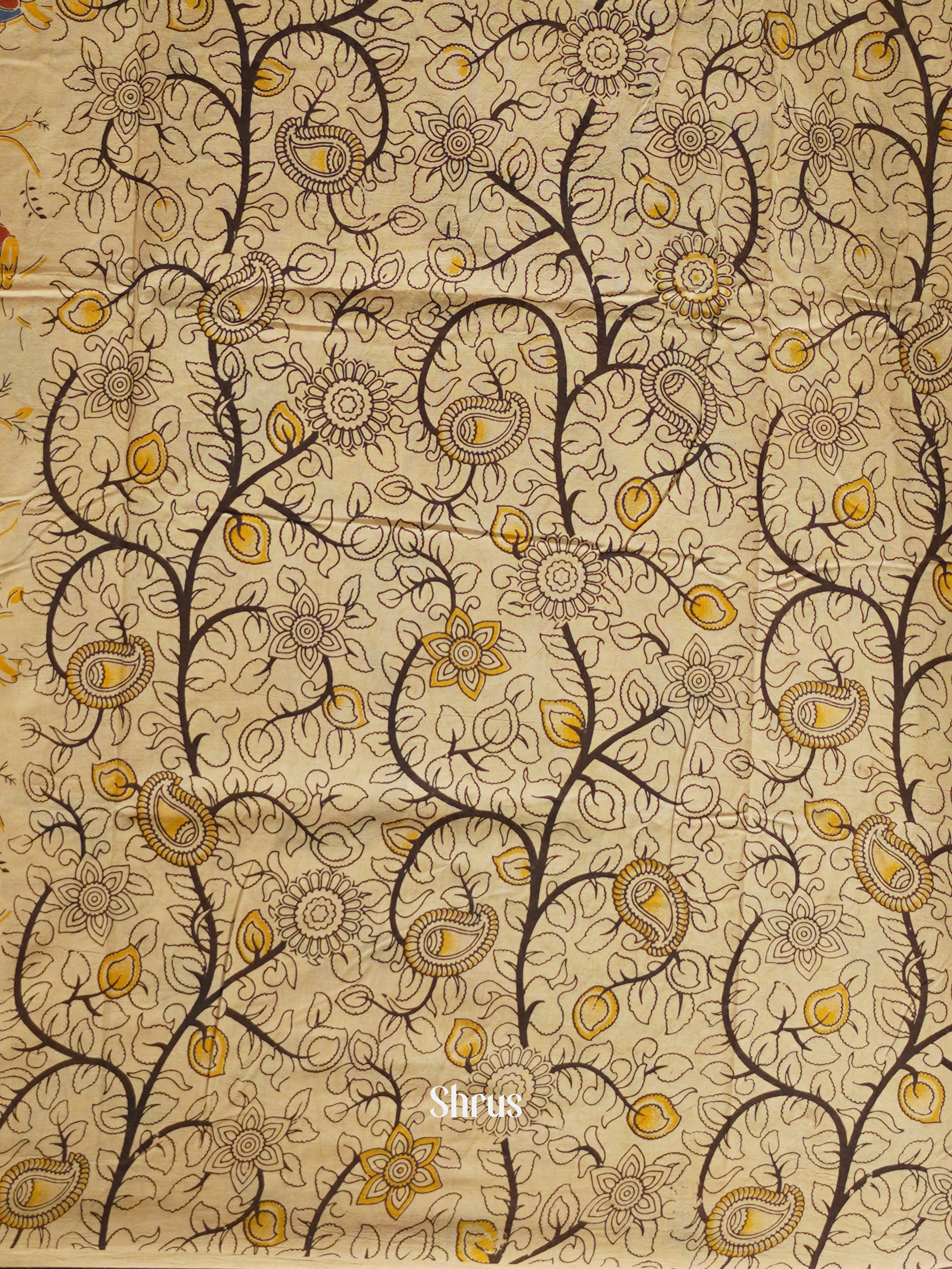 CES04096 - Kalamkari cotton Saree - Shop on ShrusEternity.com