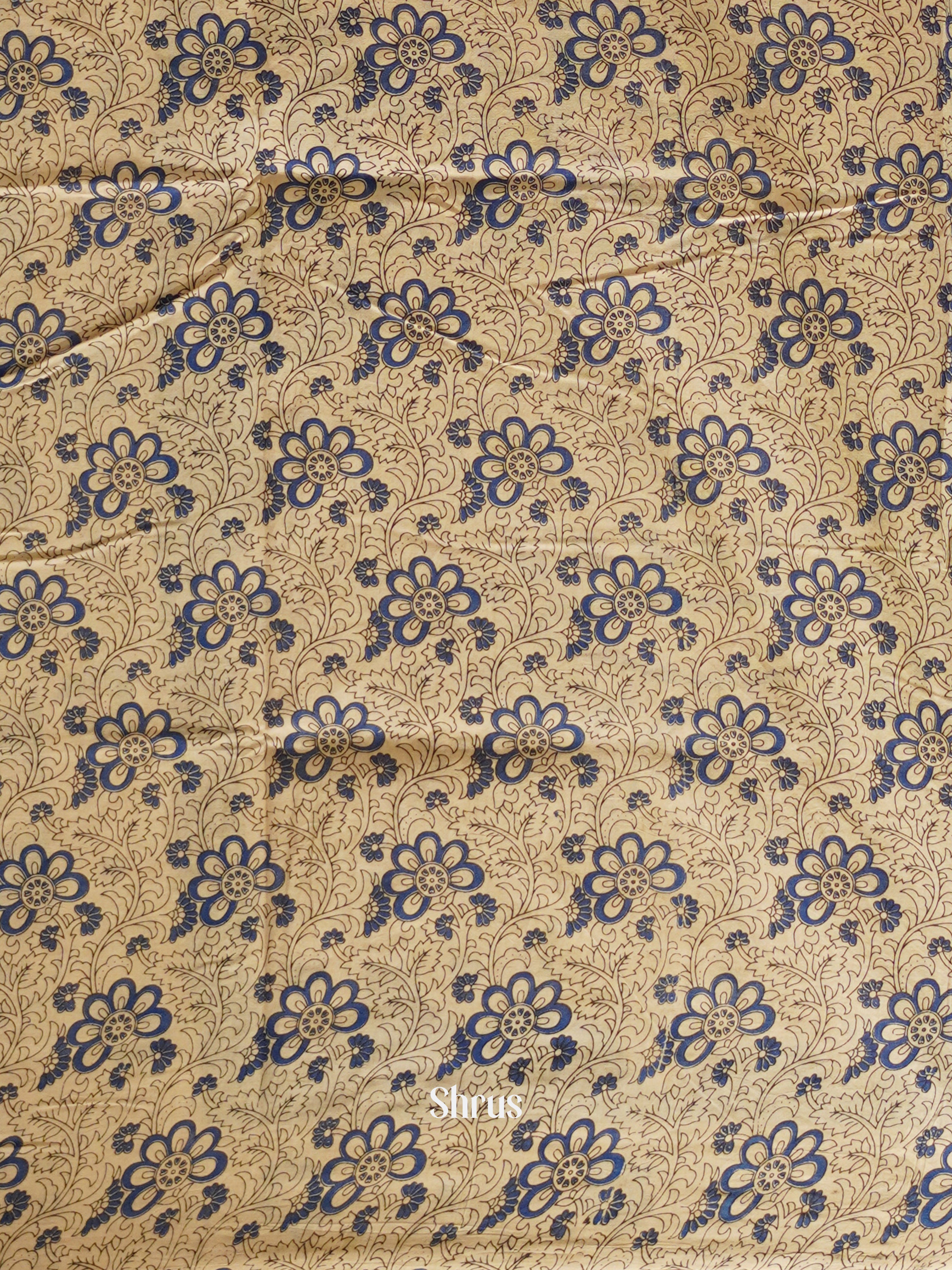 CES04112 - Kalamkari cotton Saree - Shop on ShrusEternity.com