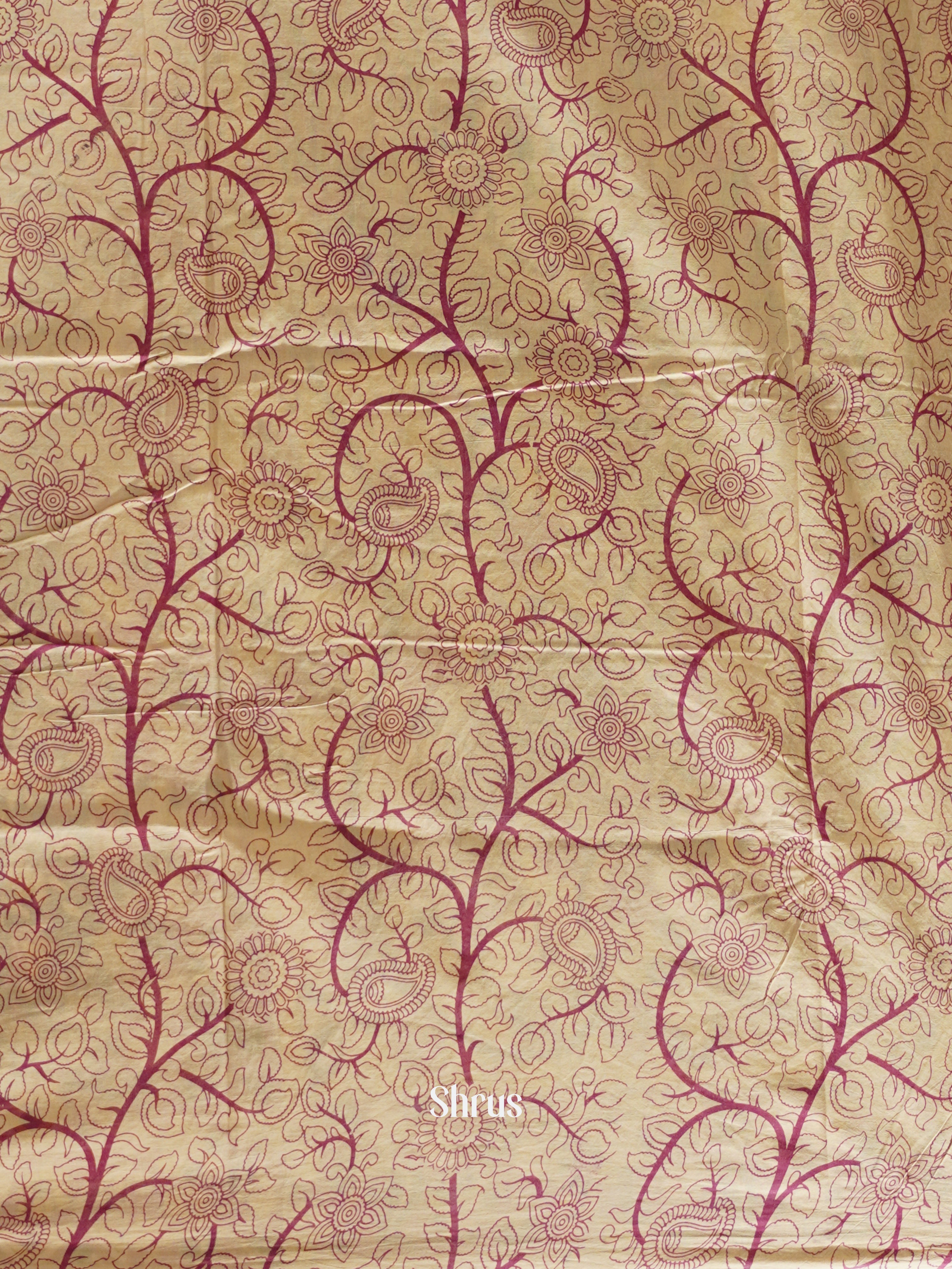 CES04115 - Kalamkari cotton Saree - Shop on ShrusEternity.com