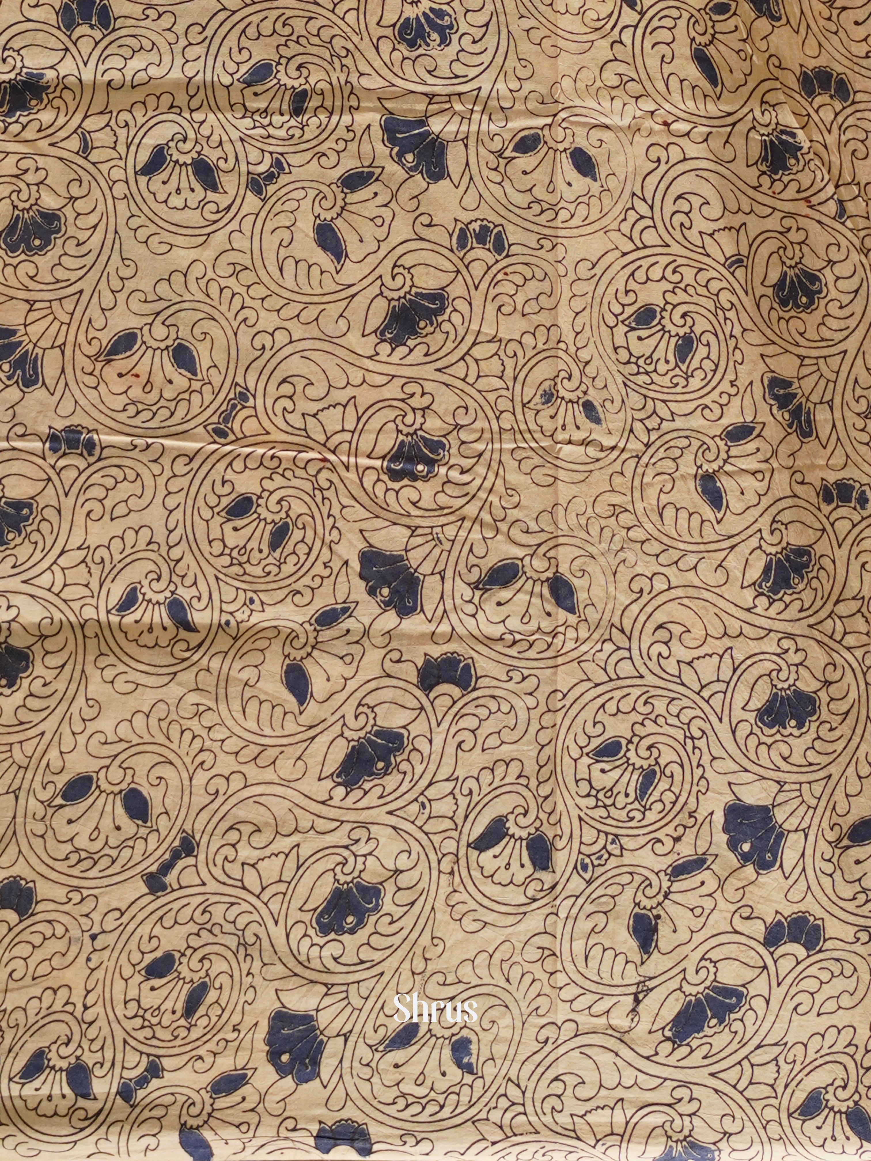 CES04116 - Kalamkari cotton Saree - Shop on ShrusEternity.com