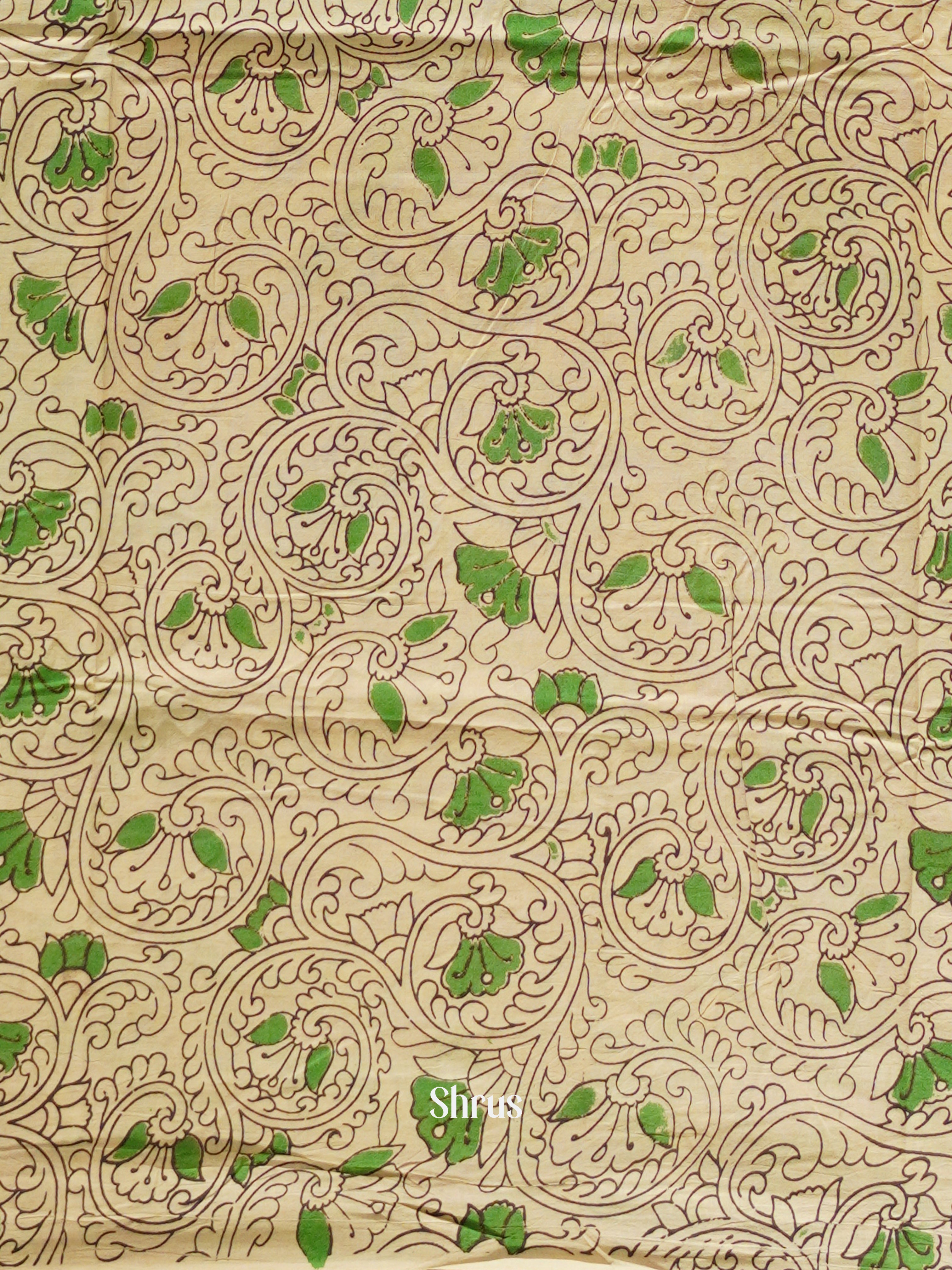 CES04118 - Kalamkari cotton Saree - Shop on ShrusEternity.com