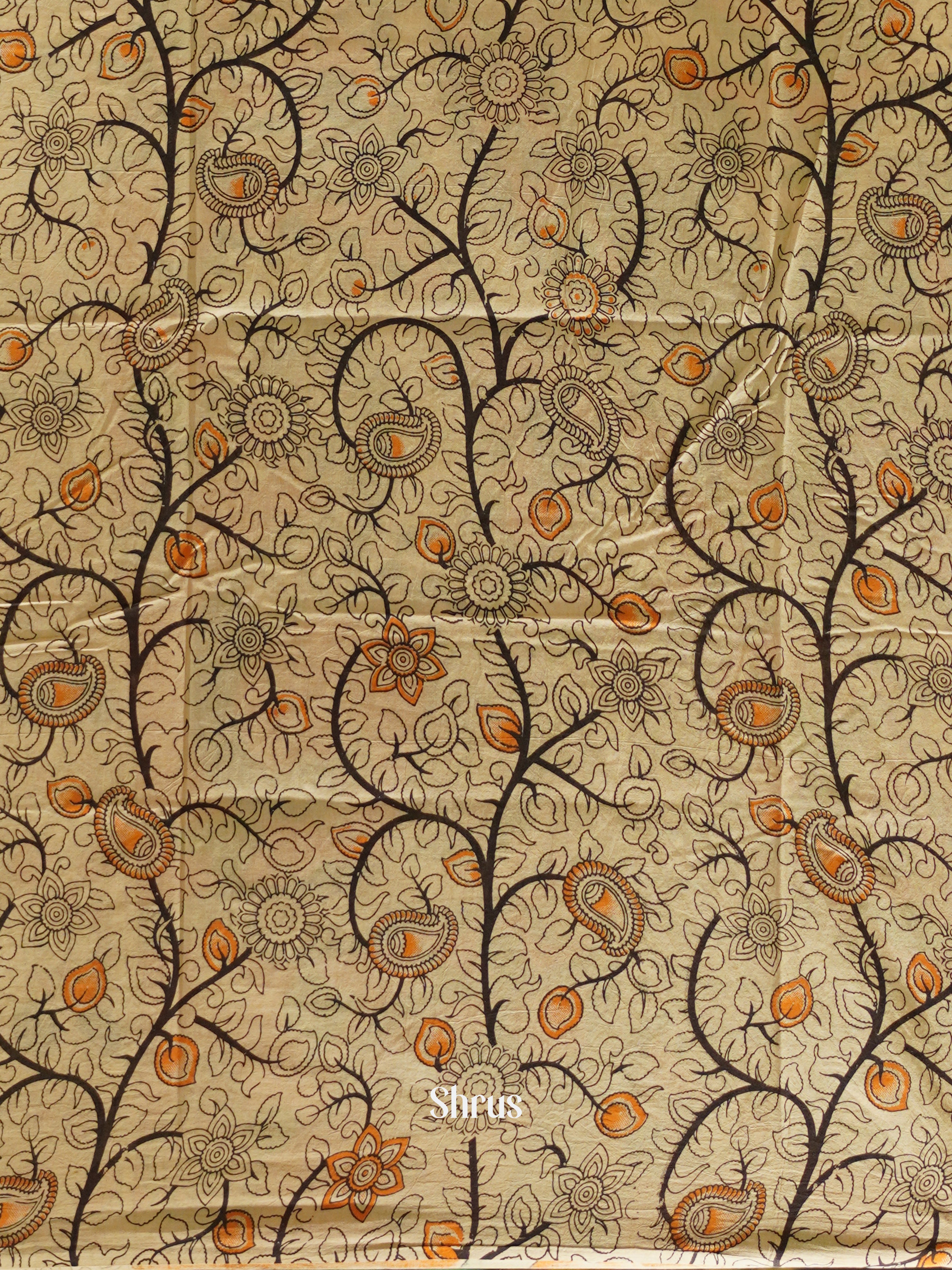 CES04130 - Kalamkari cotton Saree - Shop on ShrusEternity.com