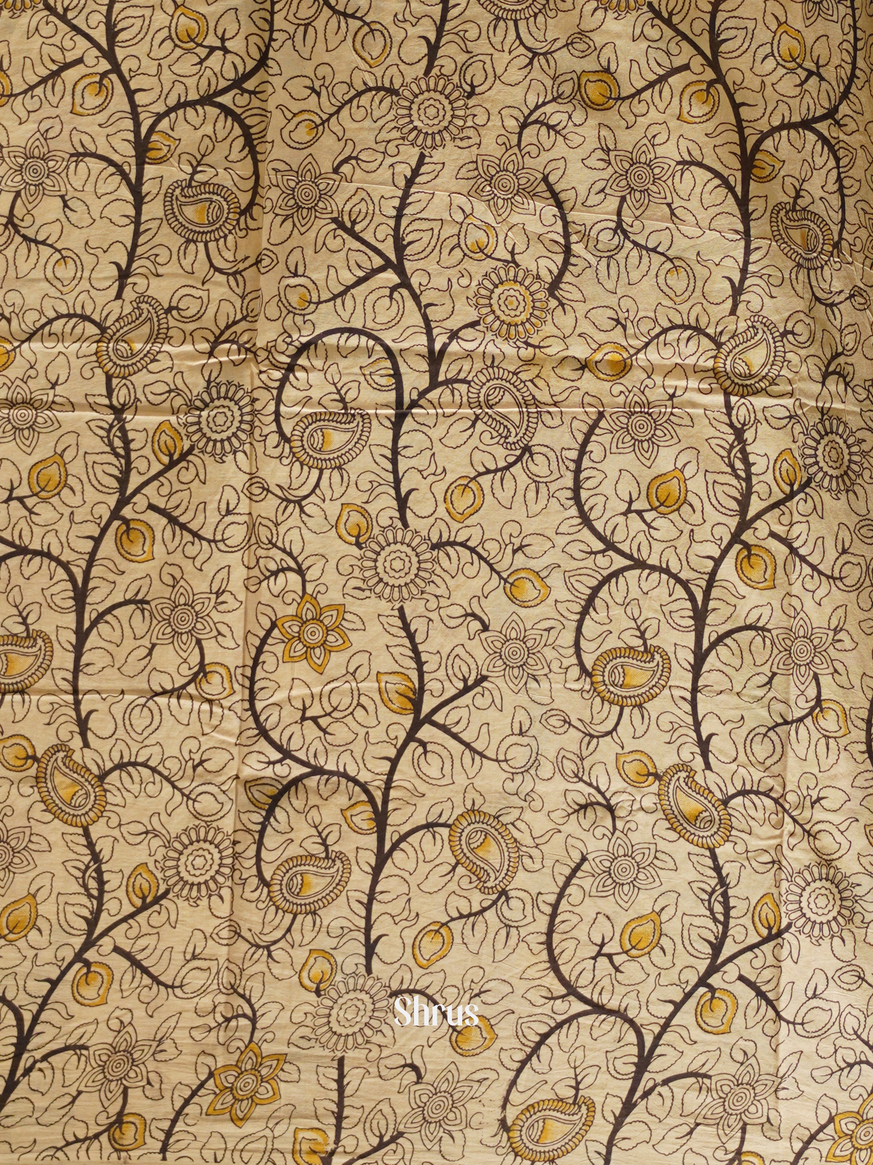 CES04131 - Kalamkari cotton Saree - Shop on ShrusEternity.com