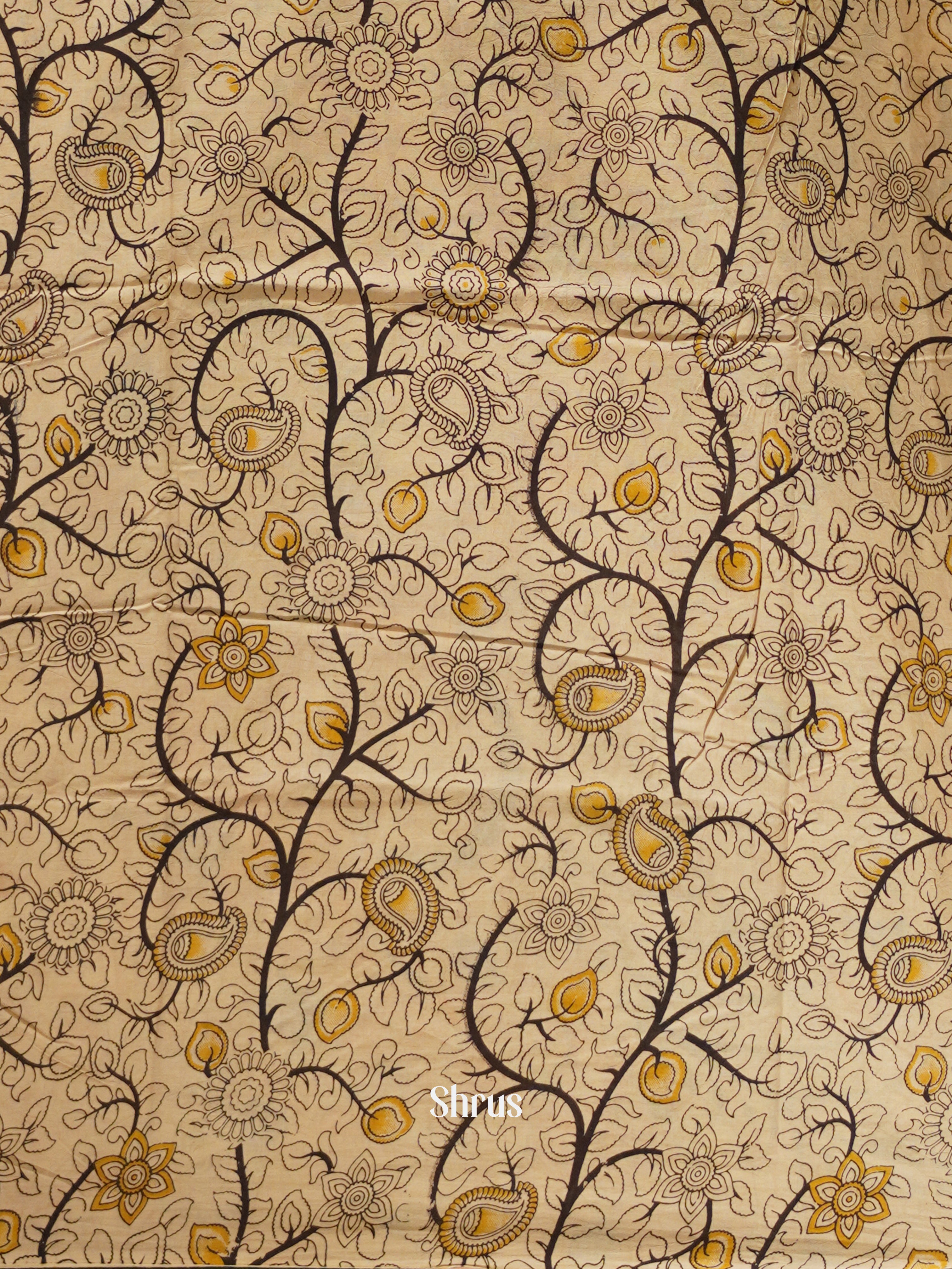 CES04135 - Kalamkari cotton Saree - Shop on ShrusEternity.com