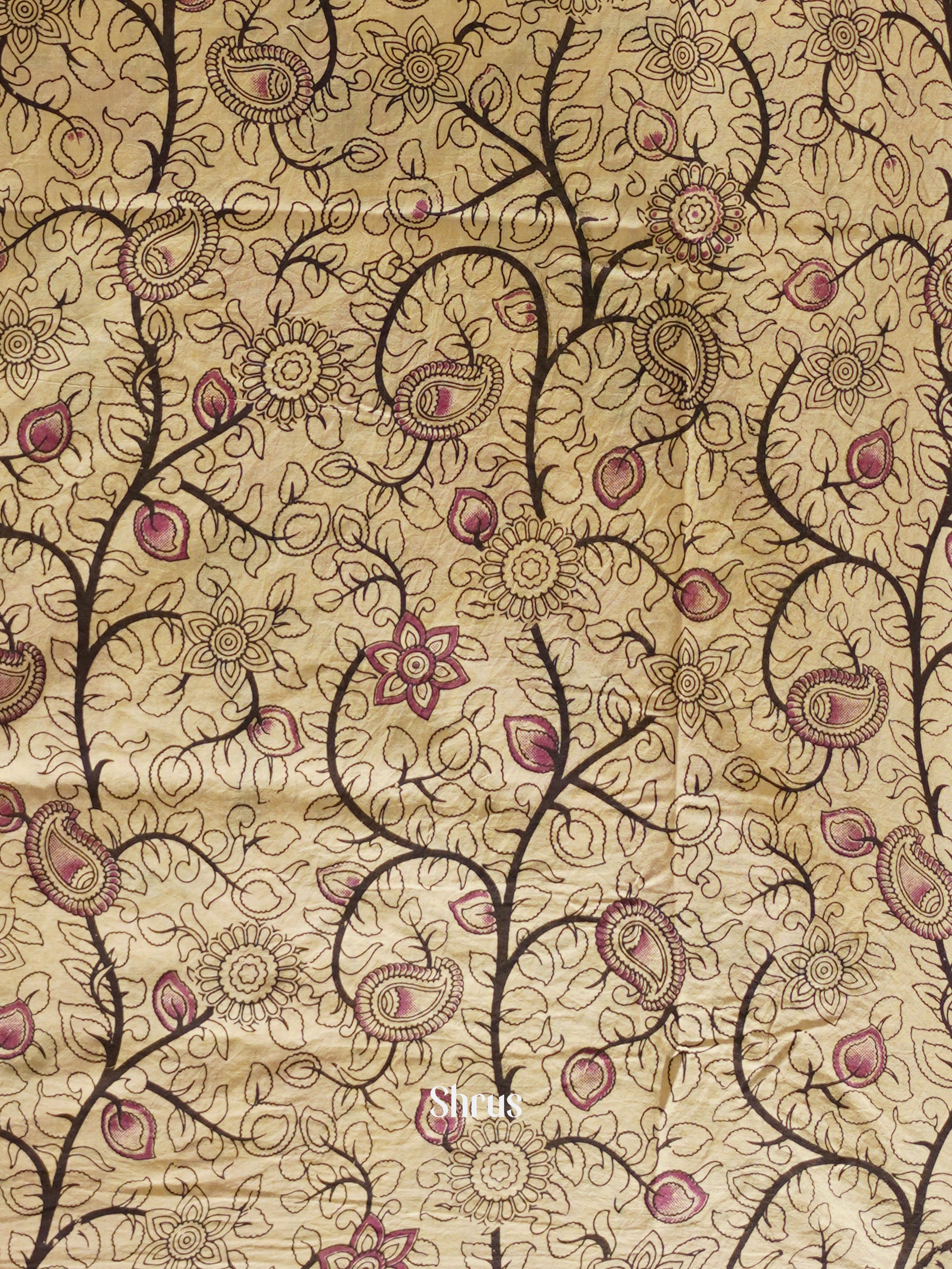 CES04137 - Kalamkari cotton Saree - Shop on ShrusEternity.com