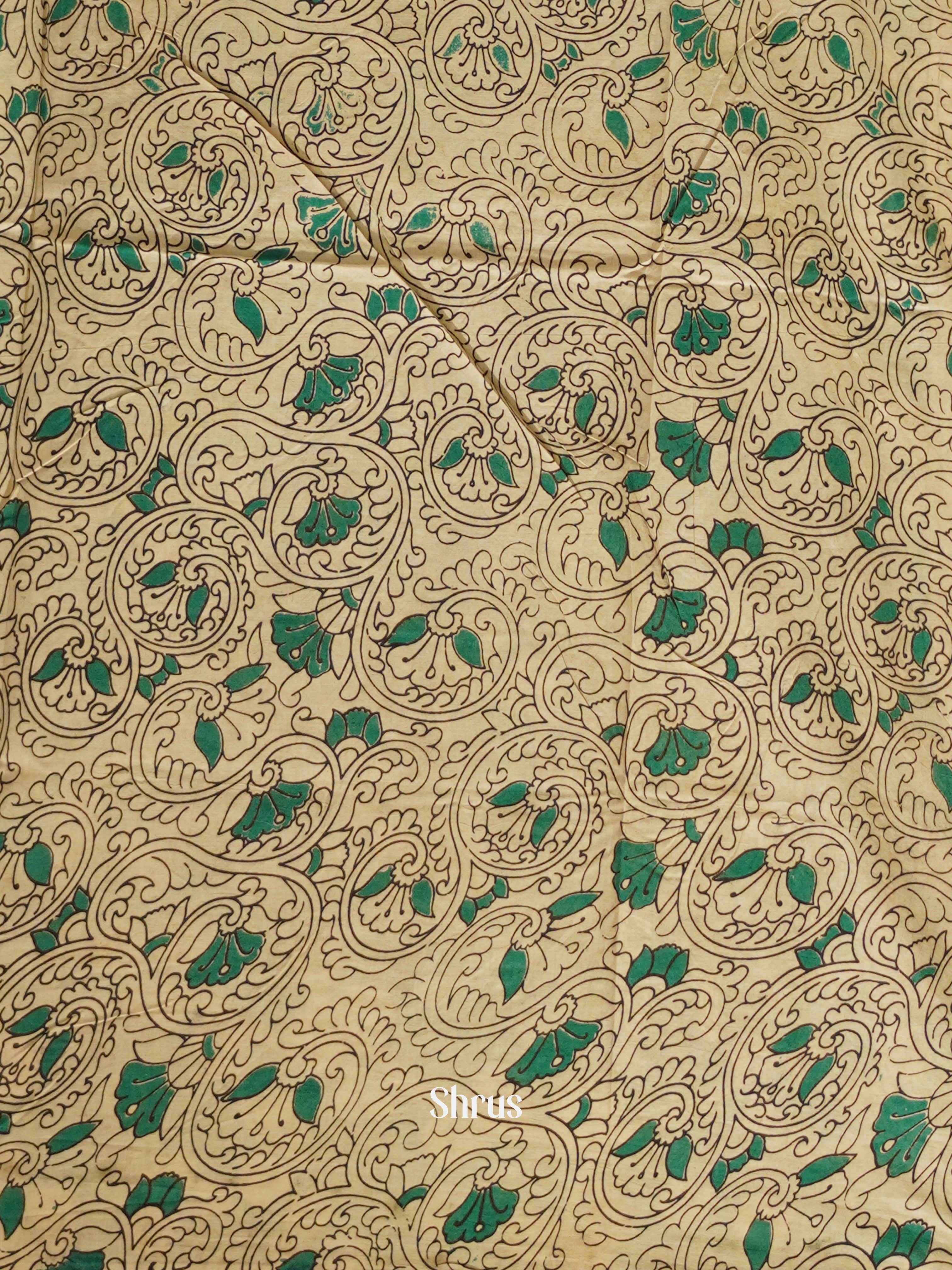 CES04138 - Kalamkari cotton Saree - Shop on ShrusEternity.com