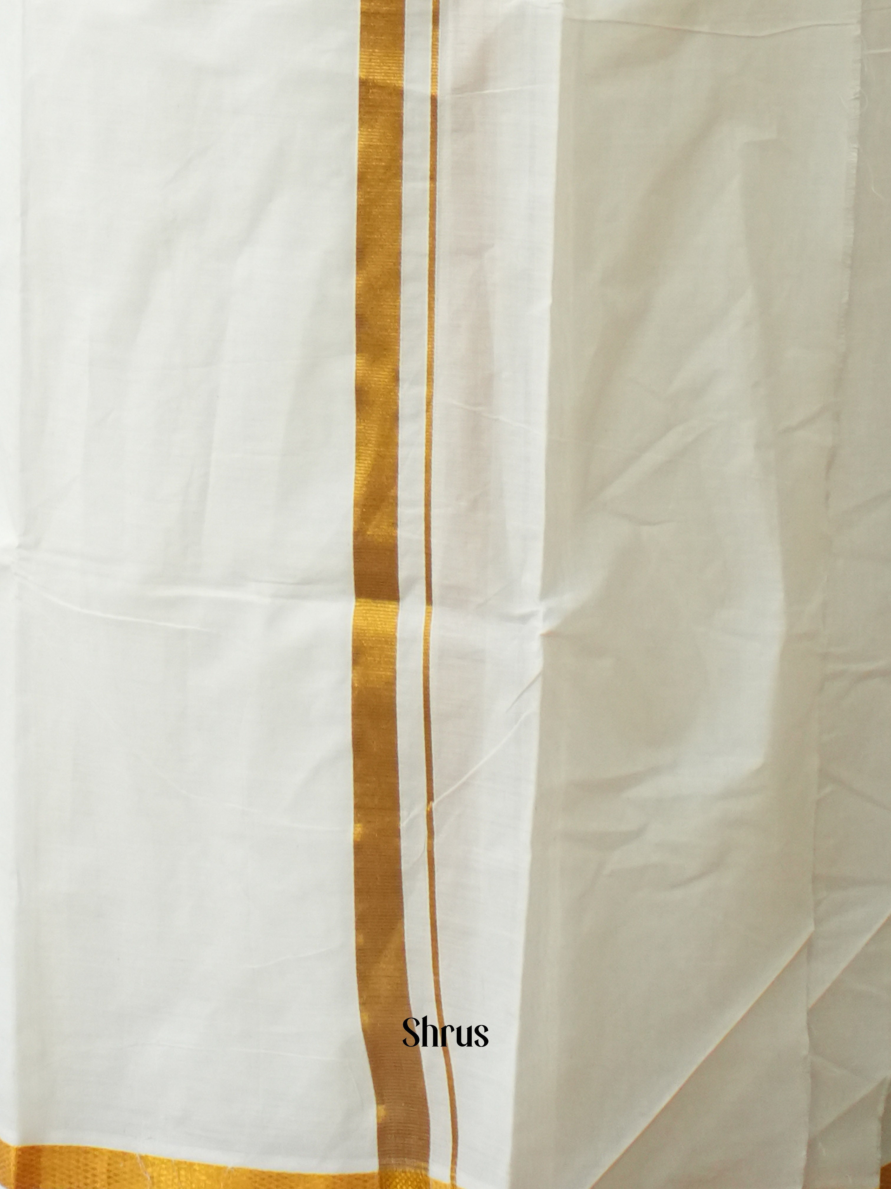 White & Gold - Dhoti - Shop on ShrusEternity.com