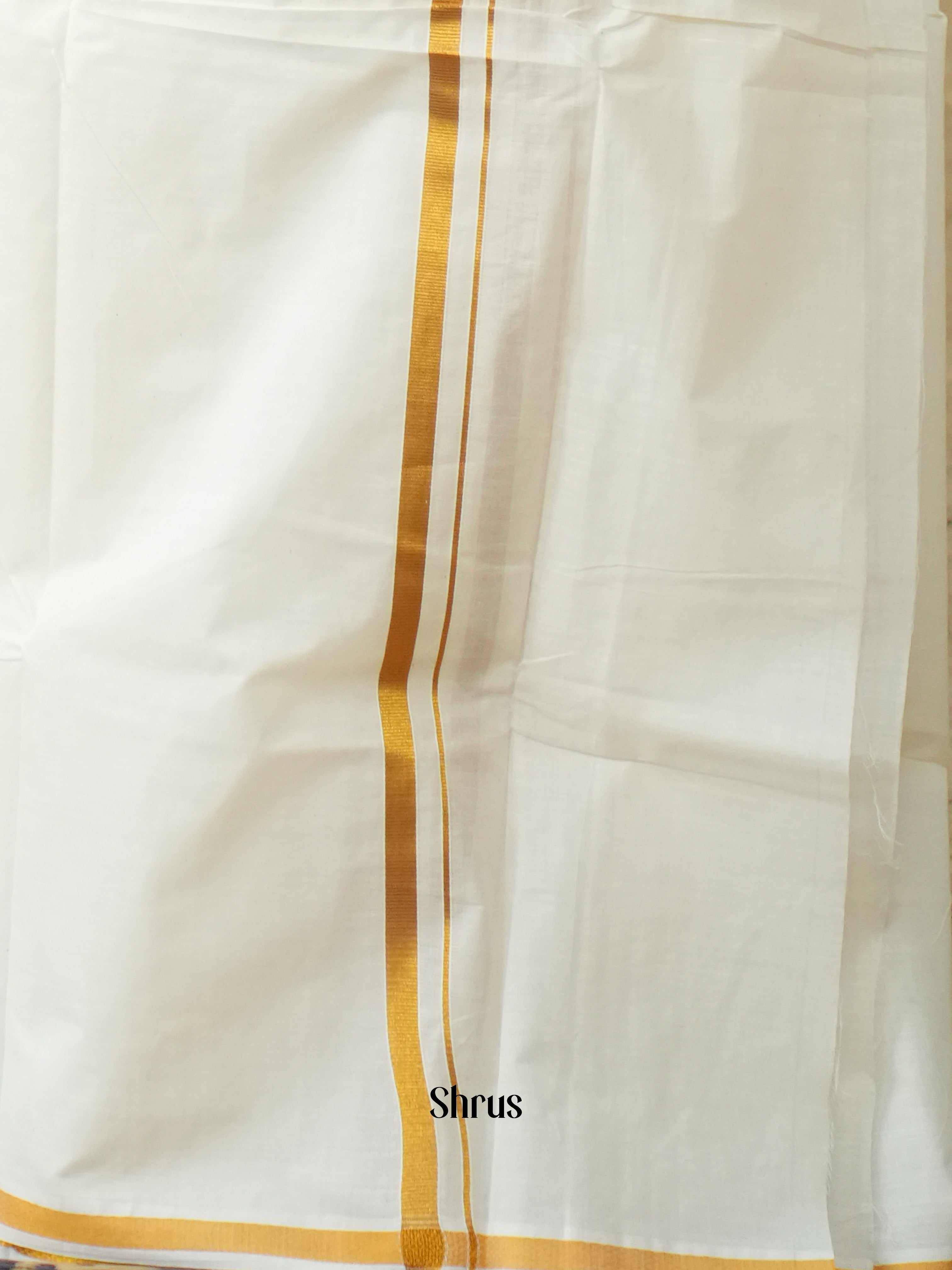 White  - Dhoti - Shop on ShrusEternity.com