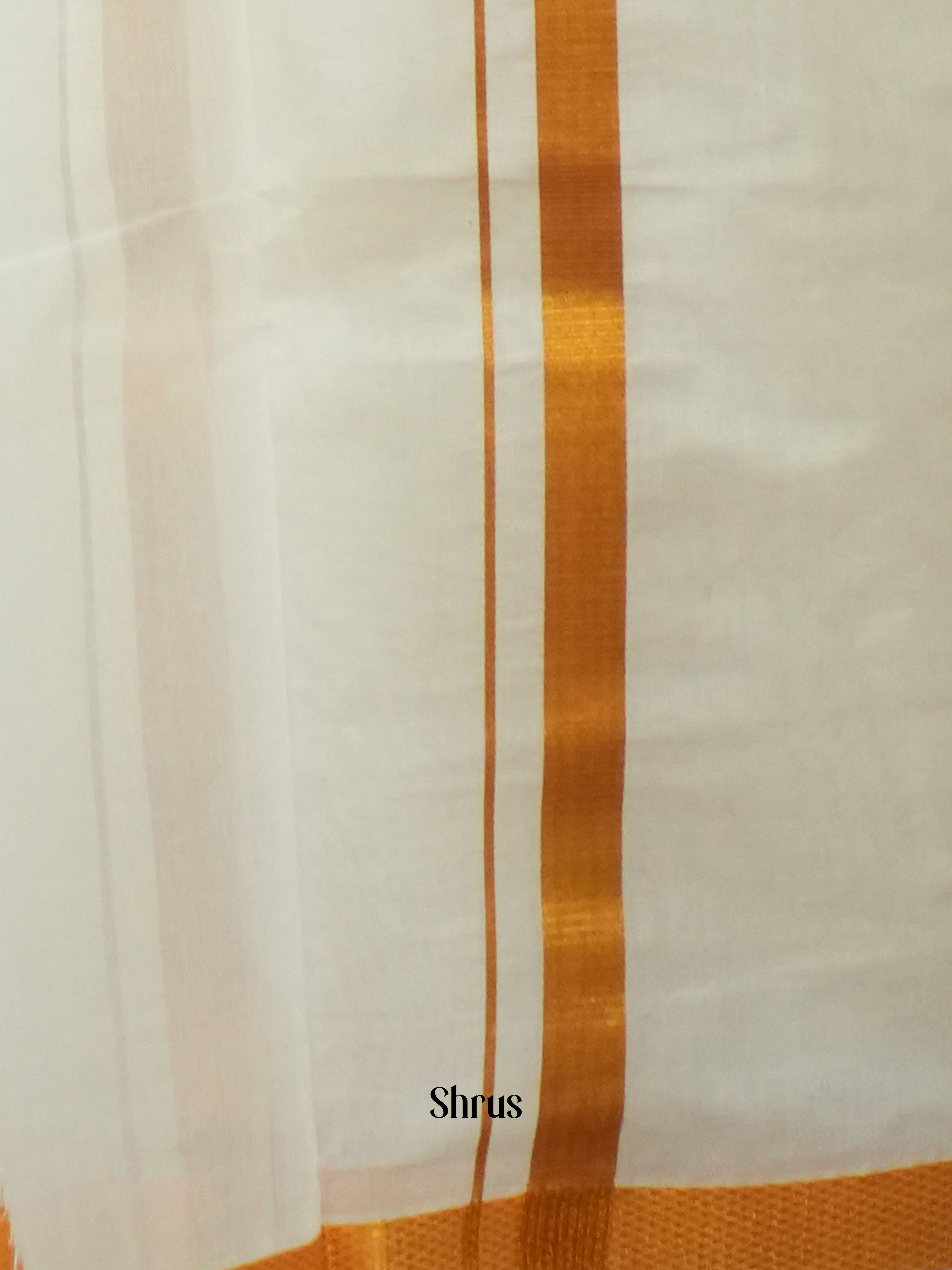 White & Gold - Dhoti - Shop on ShrusEternity.com