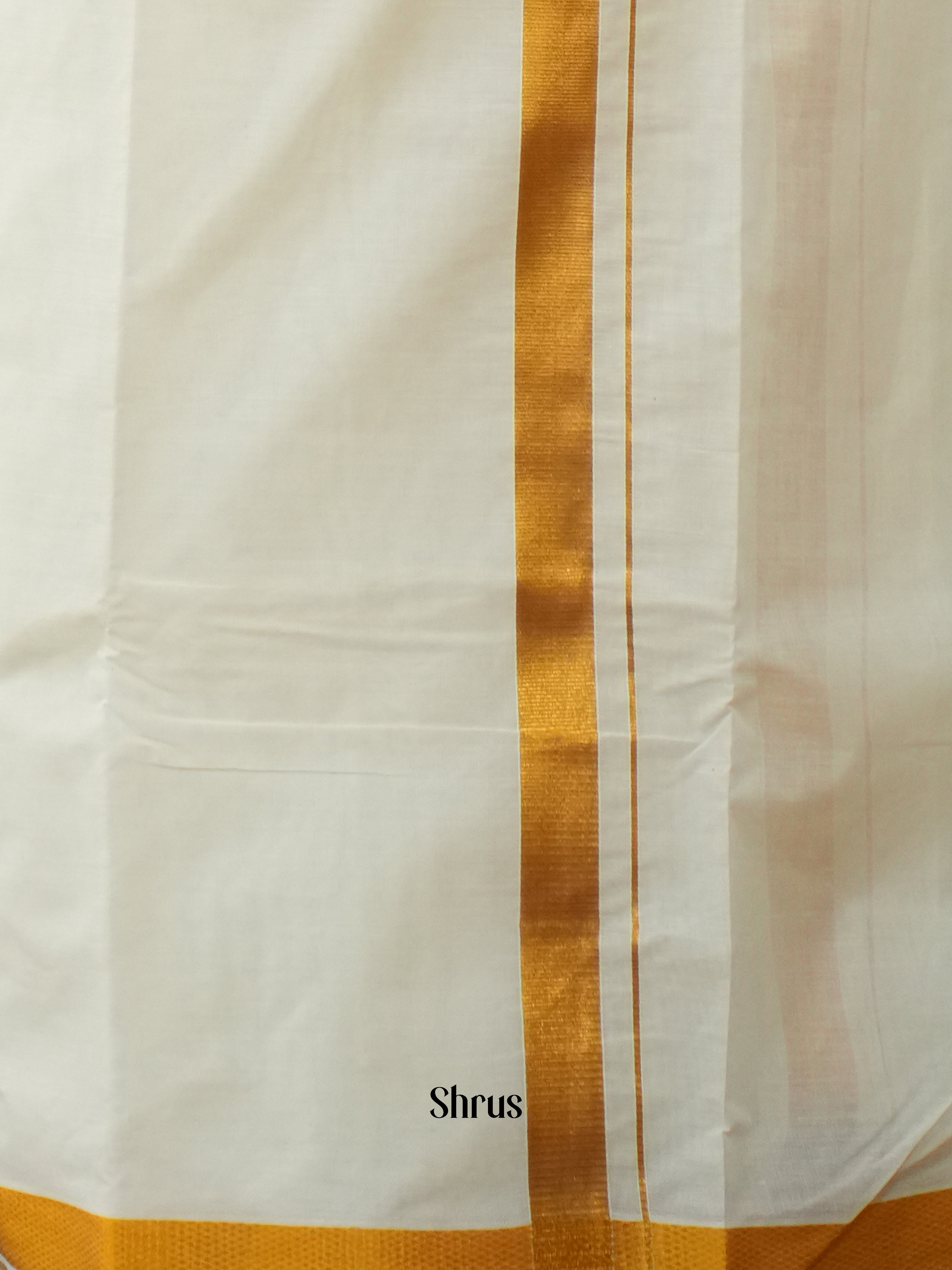 White & Gold - Dhoti - Shop on ShrusEternity.com