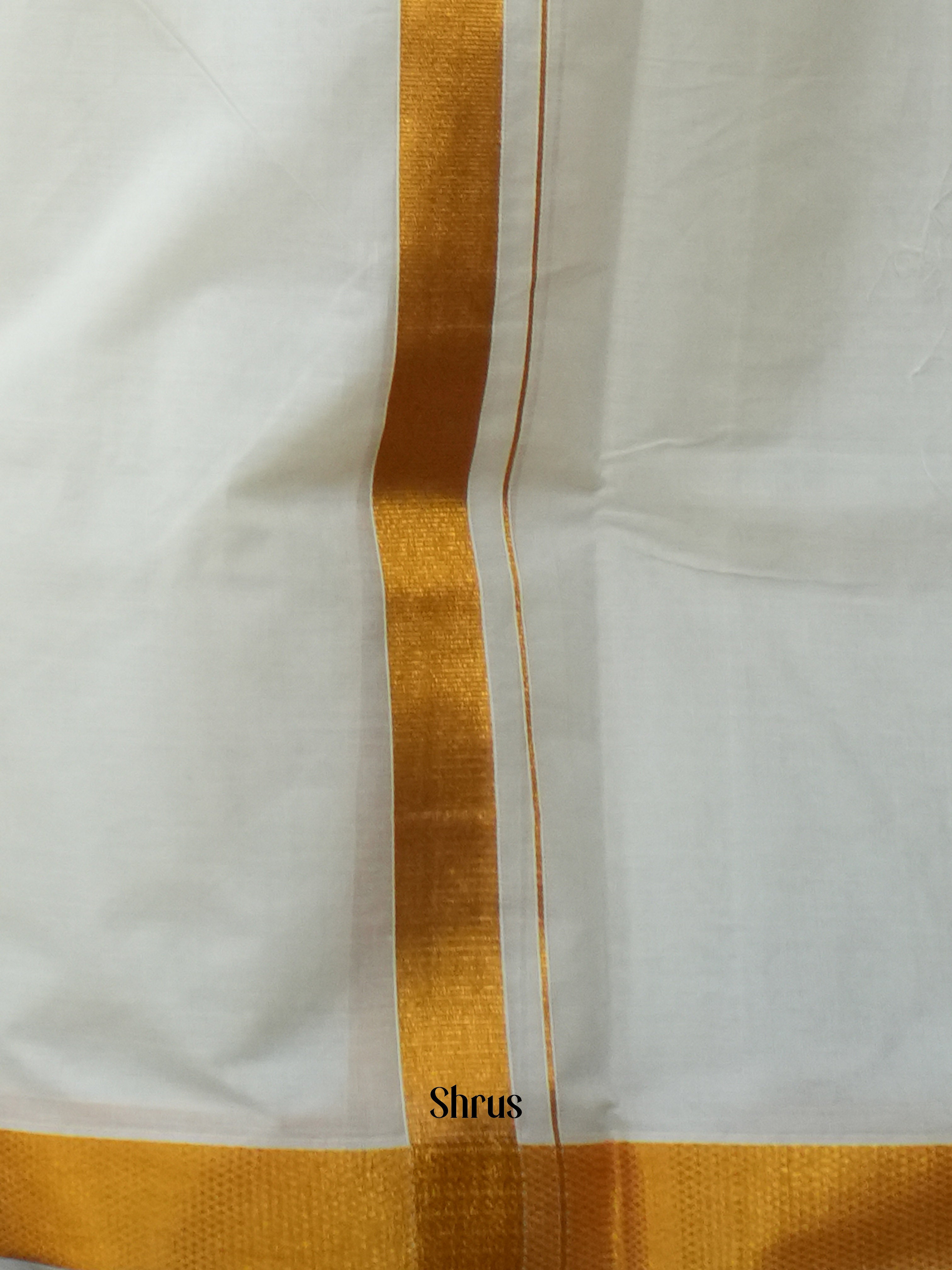 White & Gold - Dhoti - Shop on ShrusEternity.com