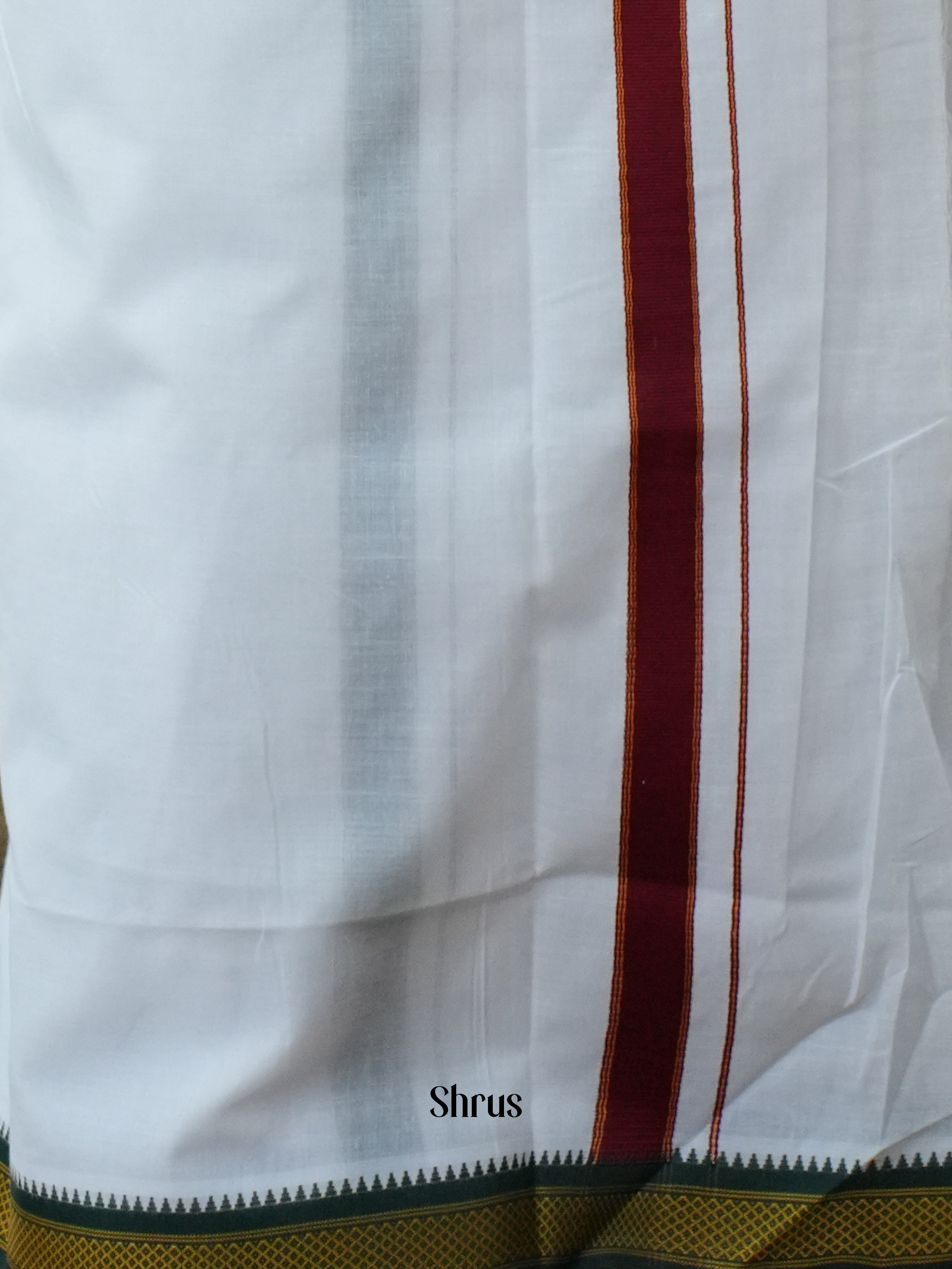 White - Dhoti - Shop on ShrusEternity.com