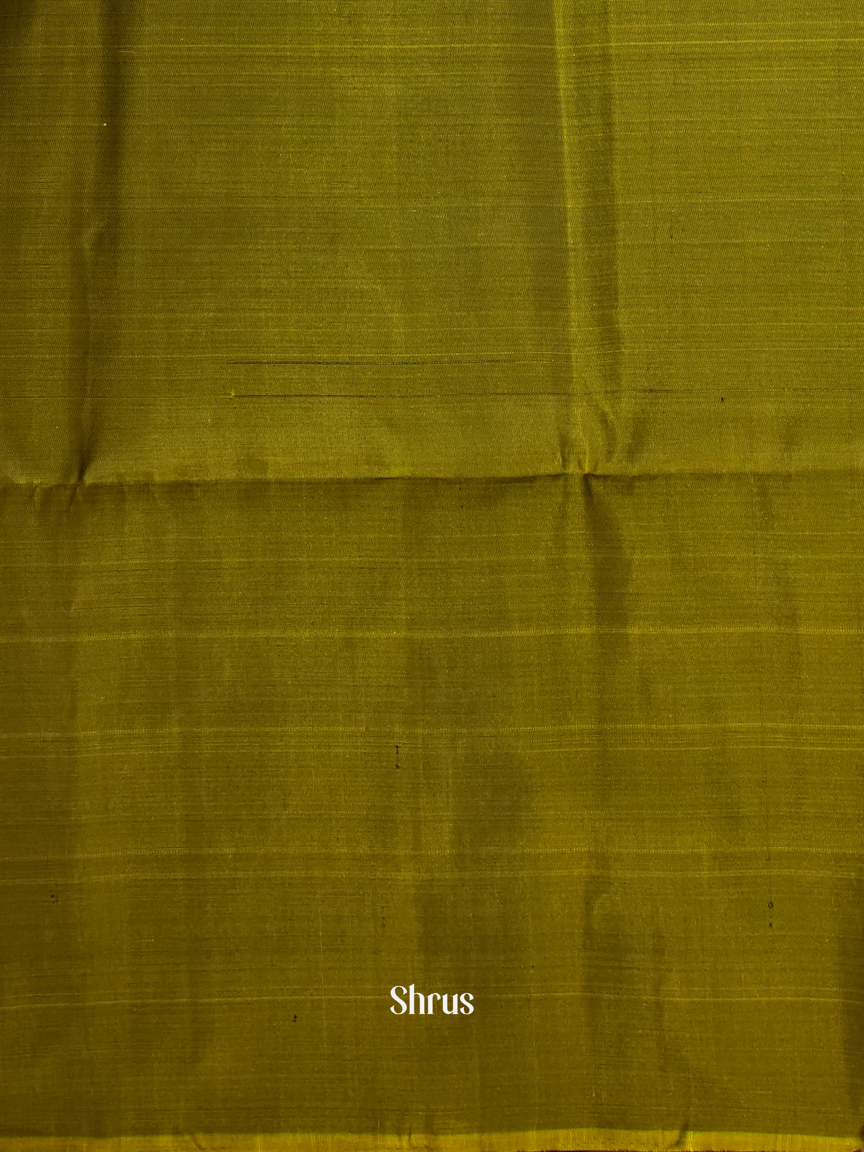 Yellow & Green  - Soft Silk Saree