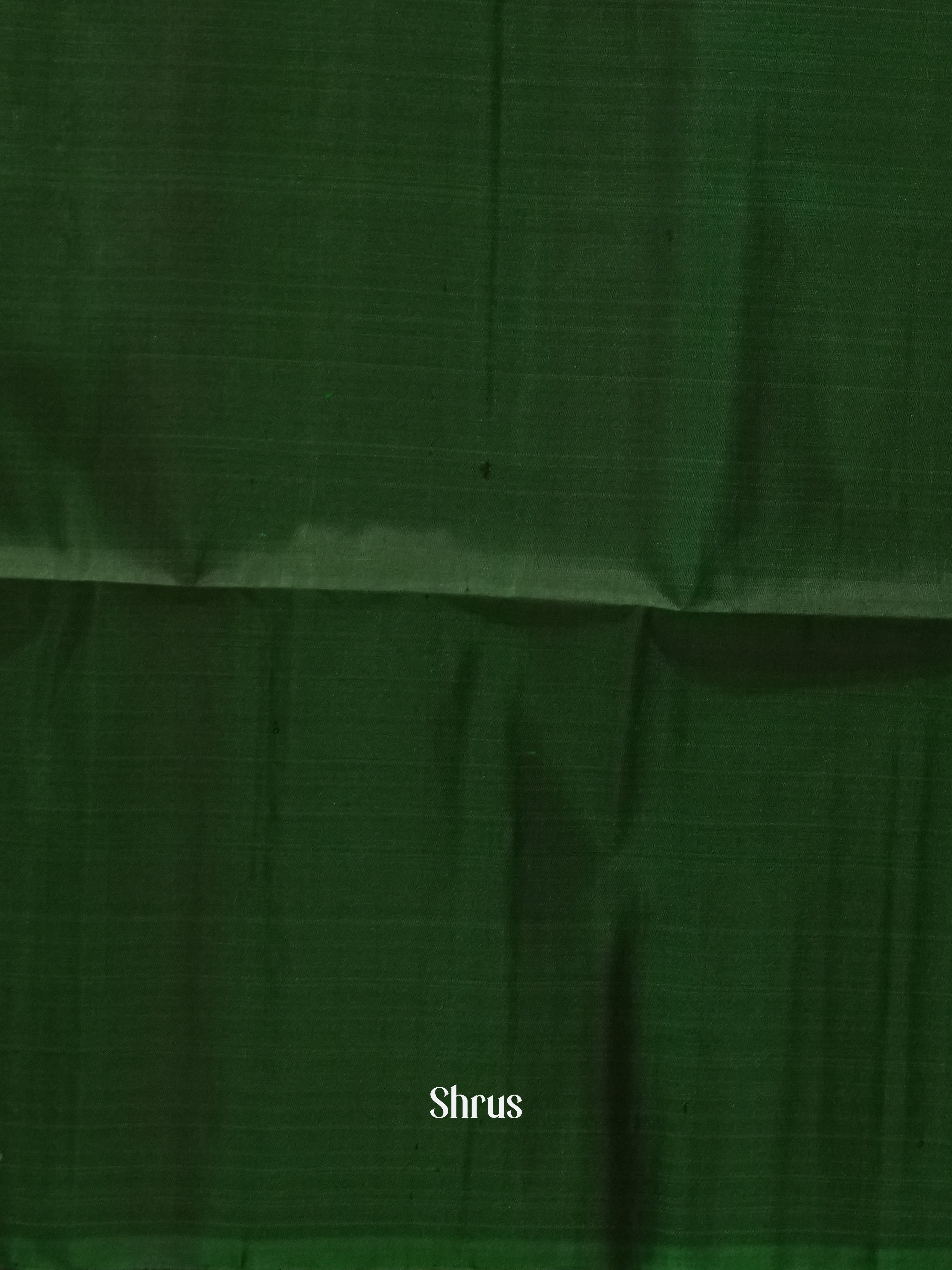 Grey & Green - Soft Silk Saree - Shop on ShrusEternity.com