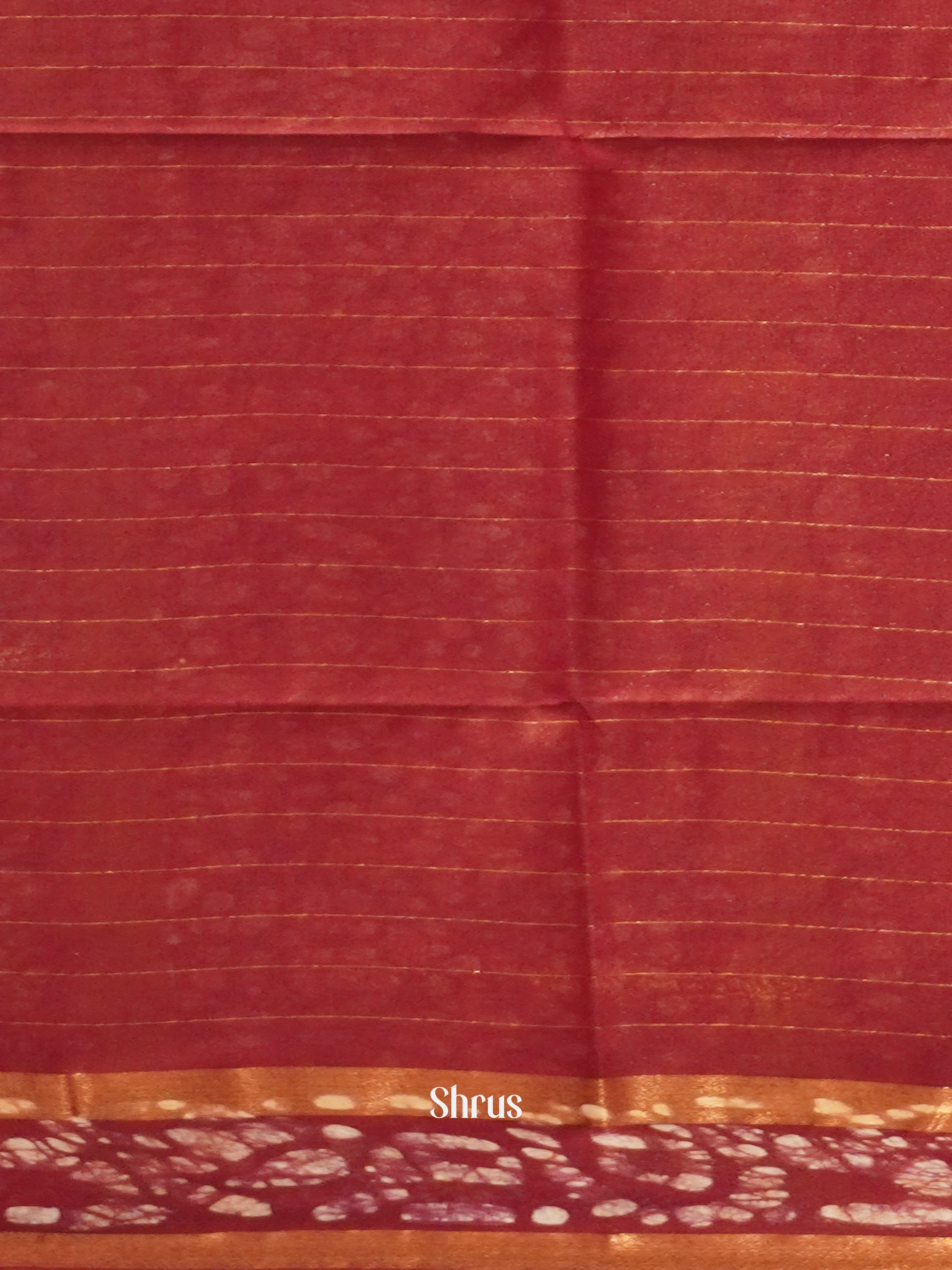 Orange & Red - Bhatik Saree - Shop on ShrusEternity.com