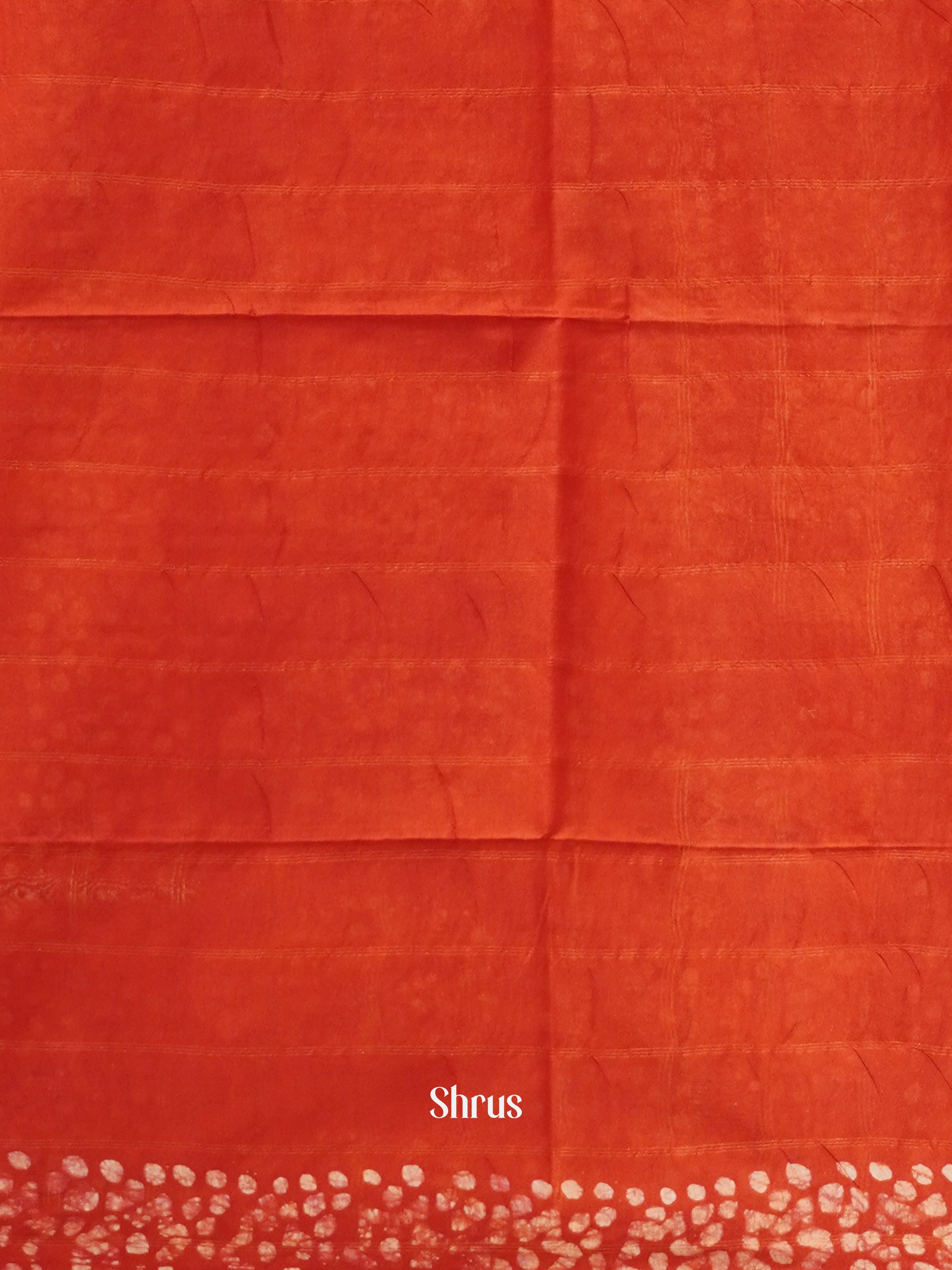 Yellow & Red - Bhatik Saree - Shop on ShrusEternity.com