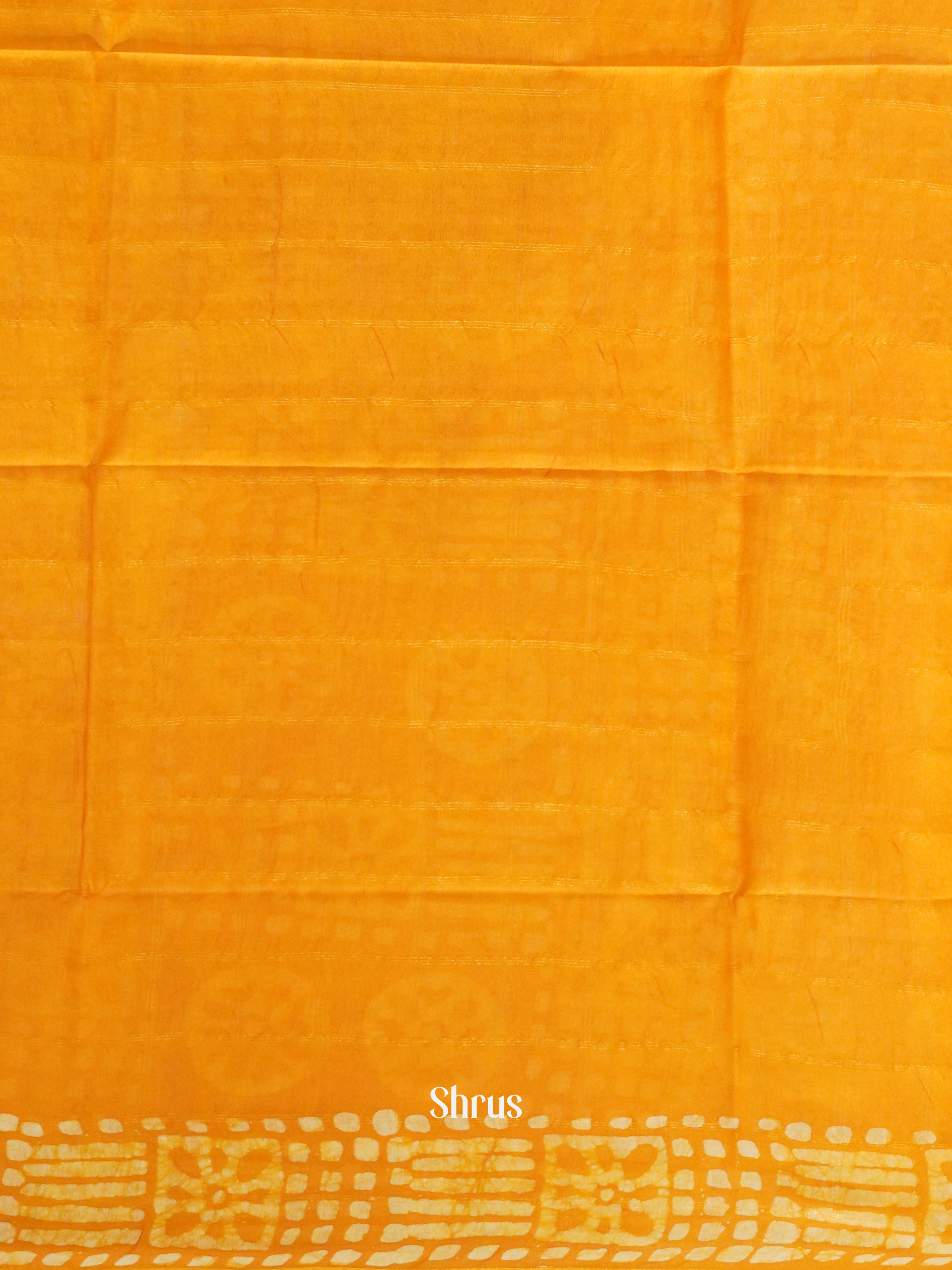 Brown & Yellow - Bhatik Saree - Shop on ShrusEternity.com