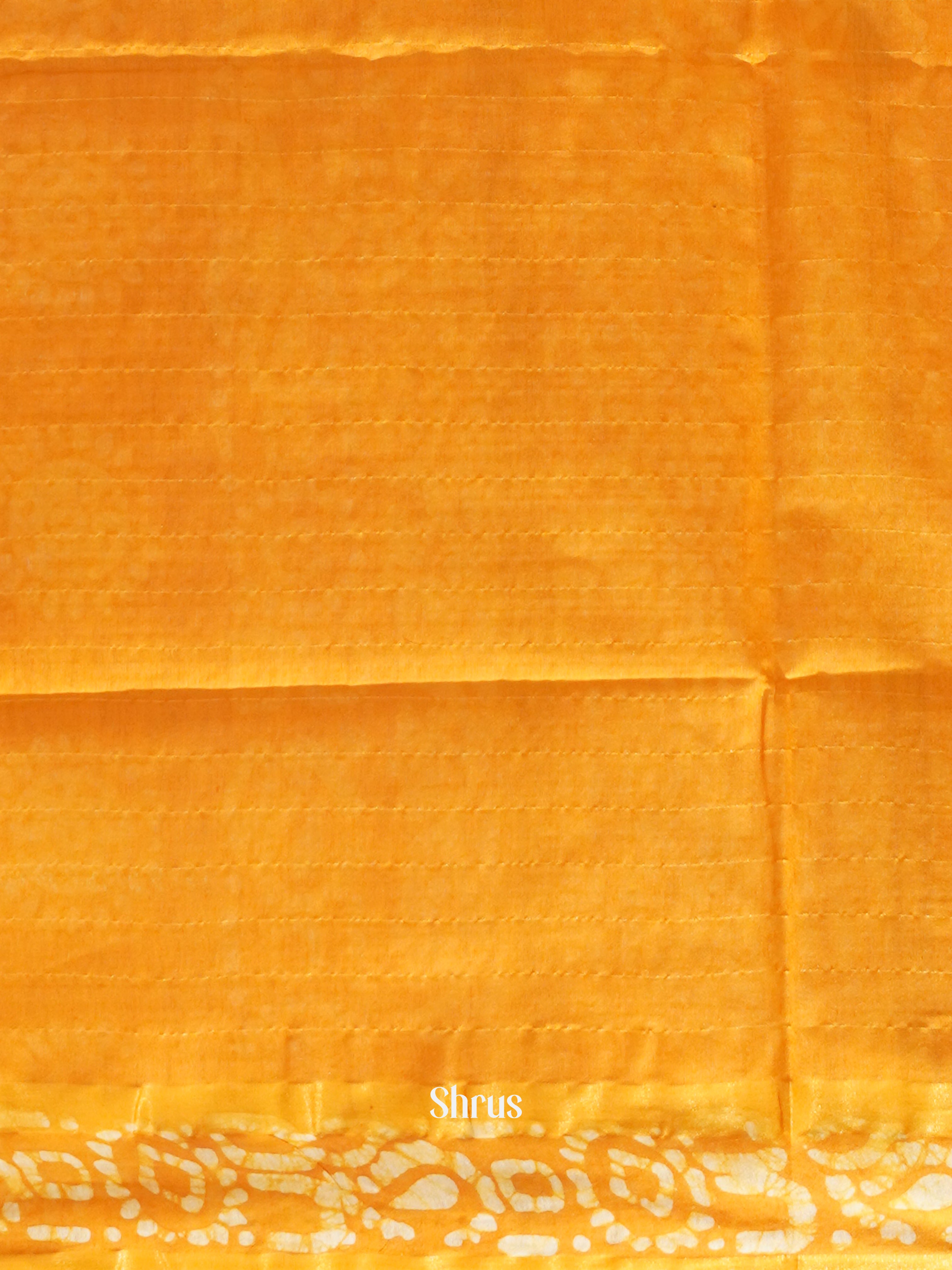 Brown & Yellow - Bhatik Saree - Shop on ShrusEternity.com