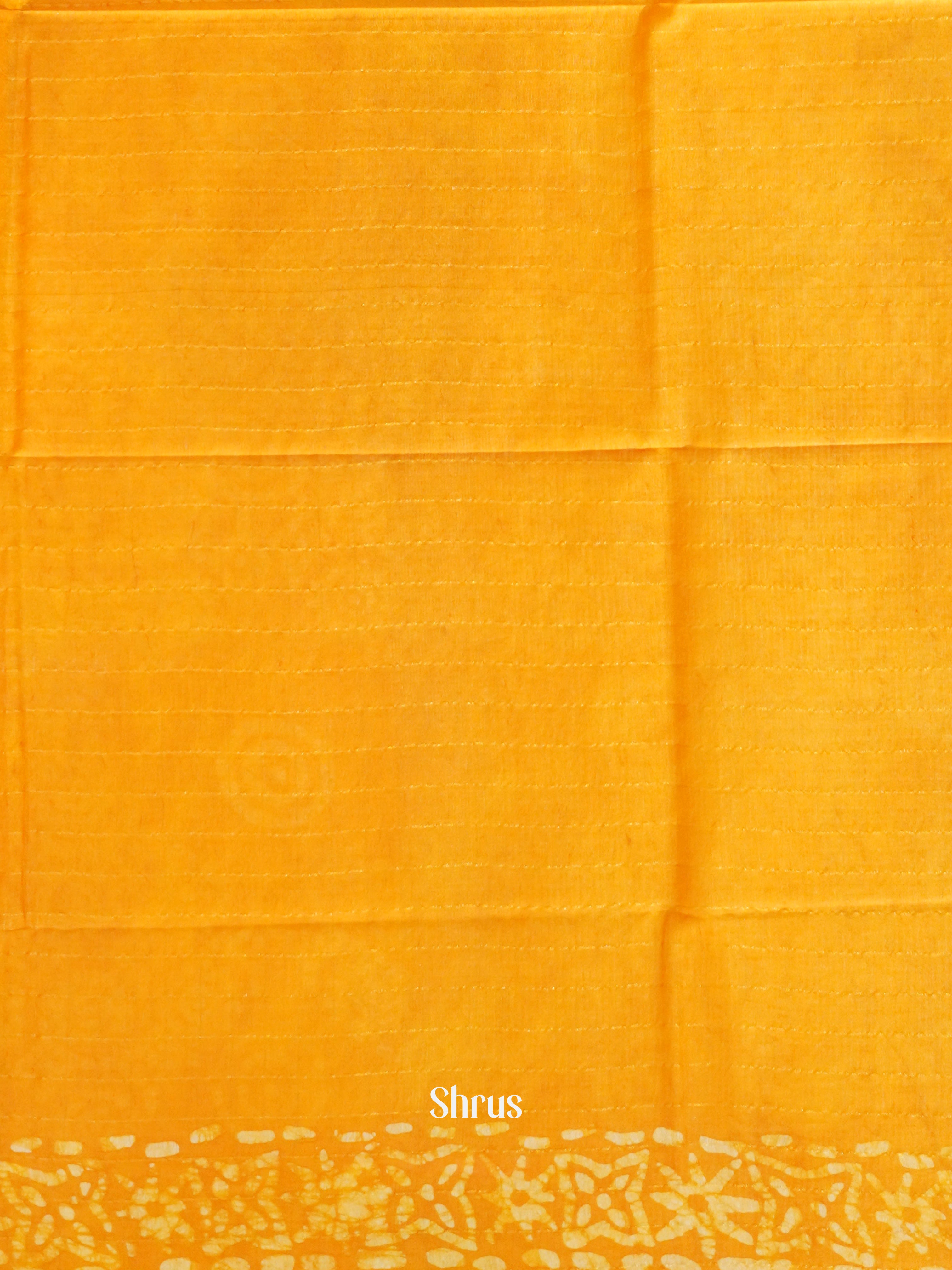 Brown & Yellow - Bhatik Saree - Shop on ShrusEternity.com