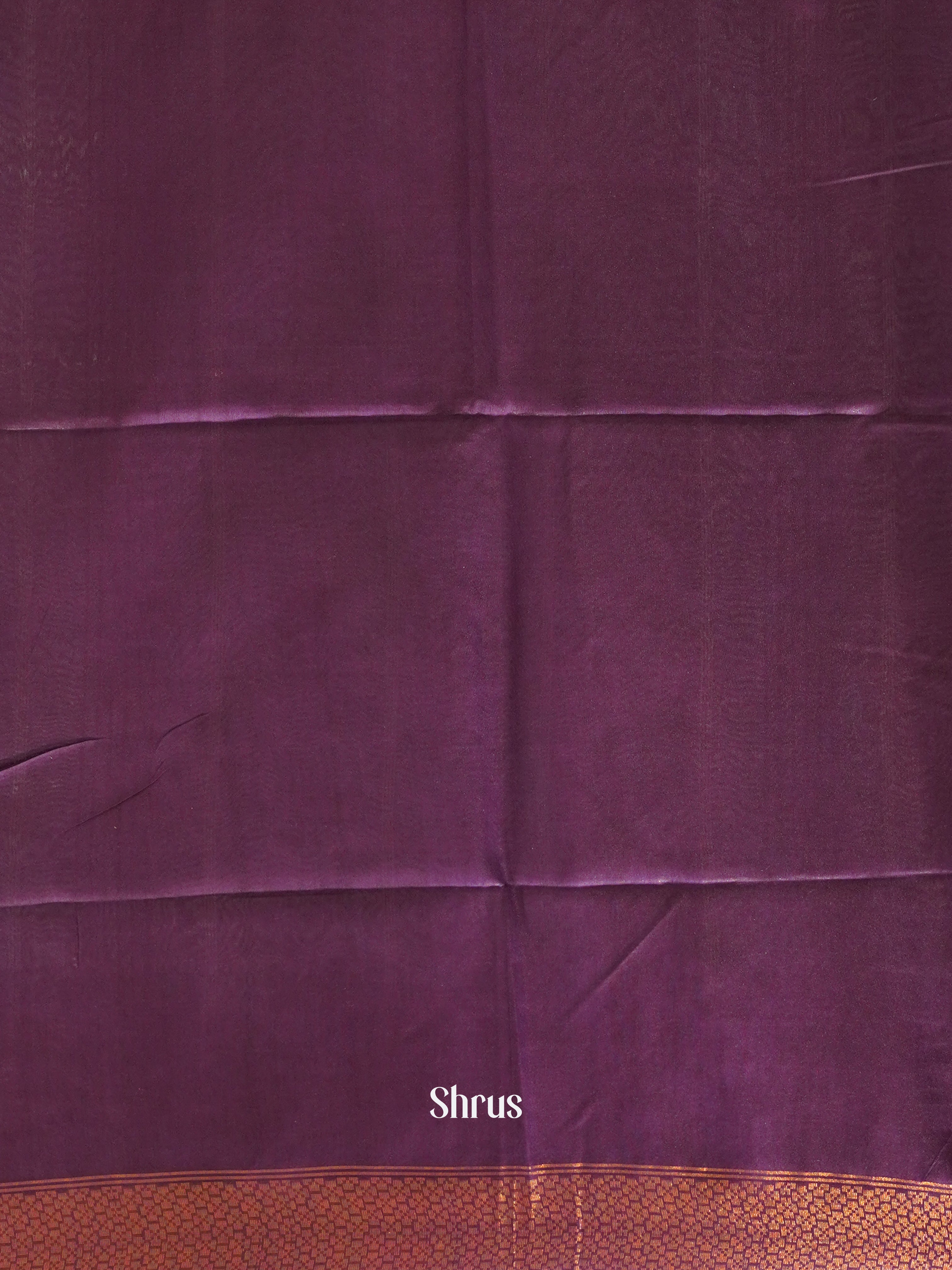 Blue & Purple - Semi Tussar Saree - Shop on ShrusEternity.com