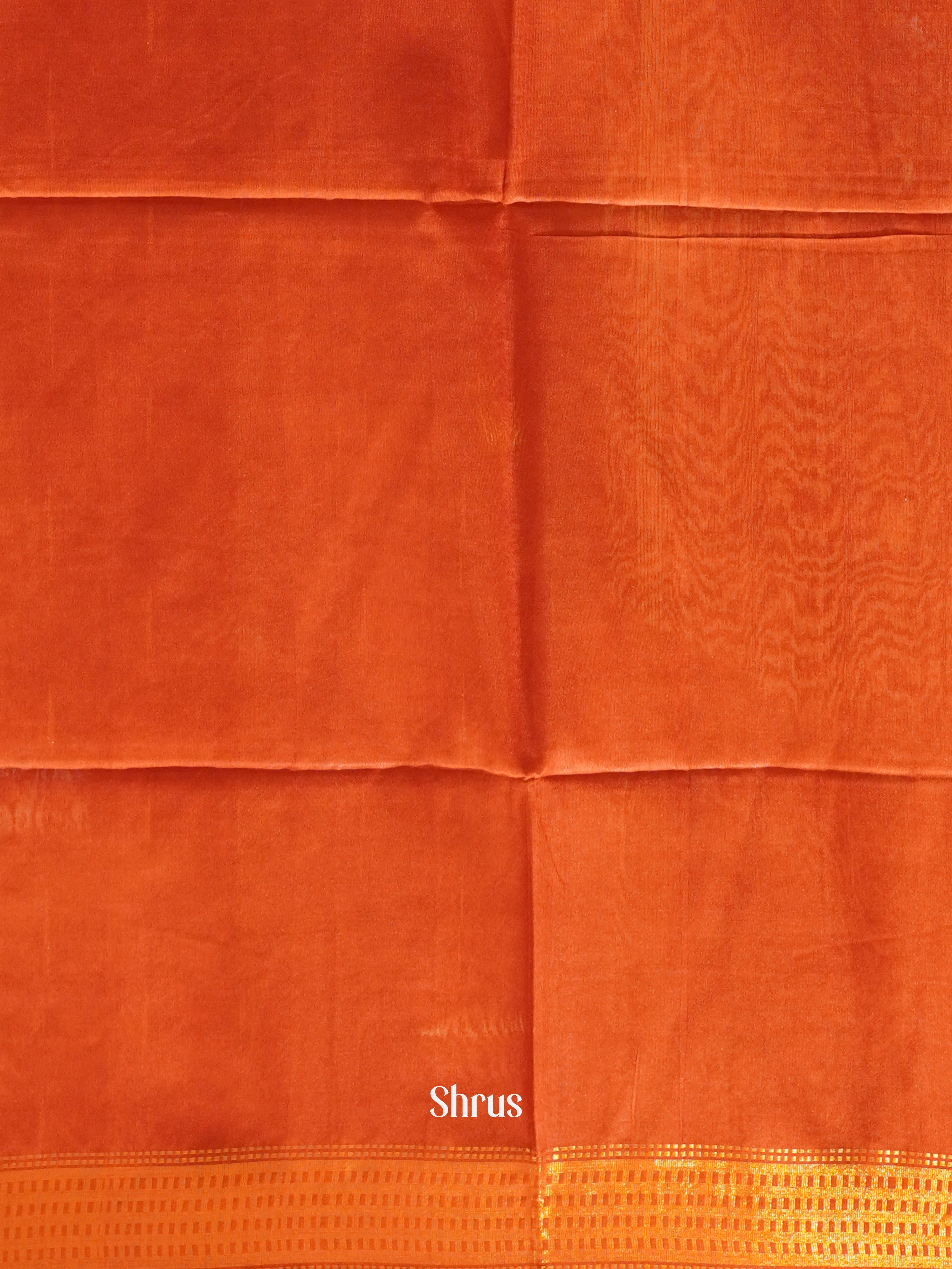 Yellow & Red - Semi Tussar Saree - Shop on ShrusEternity.com