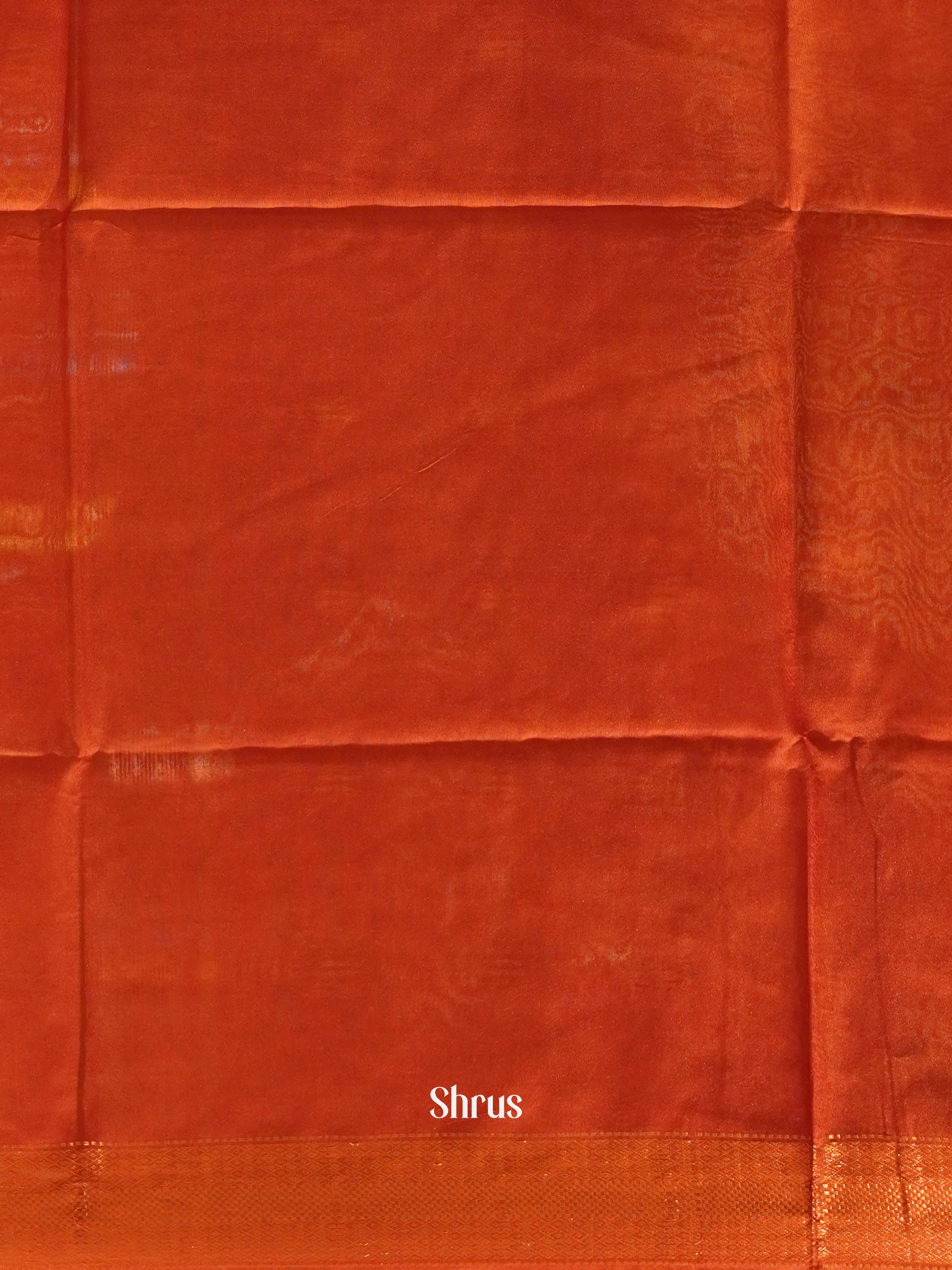 Yellow & Red - Semi Tussar Saree - Shop on ShrusEternity.com