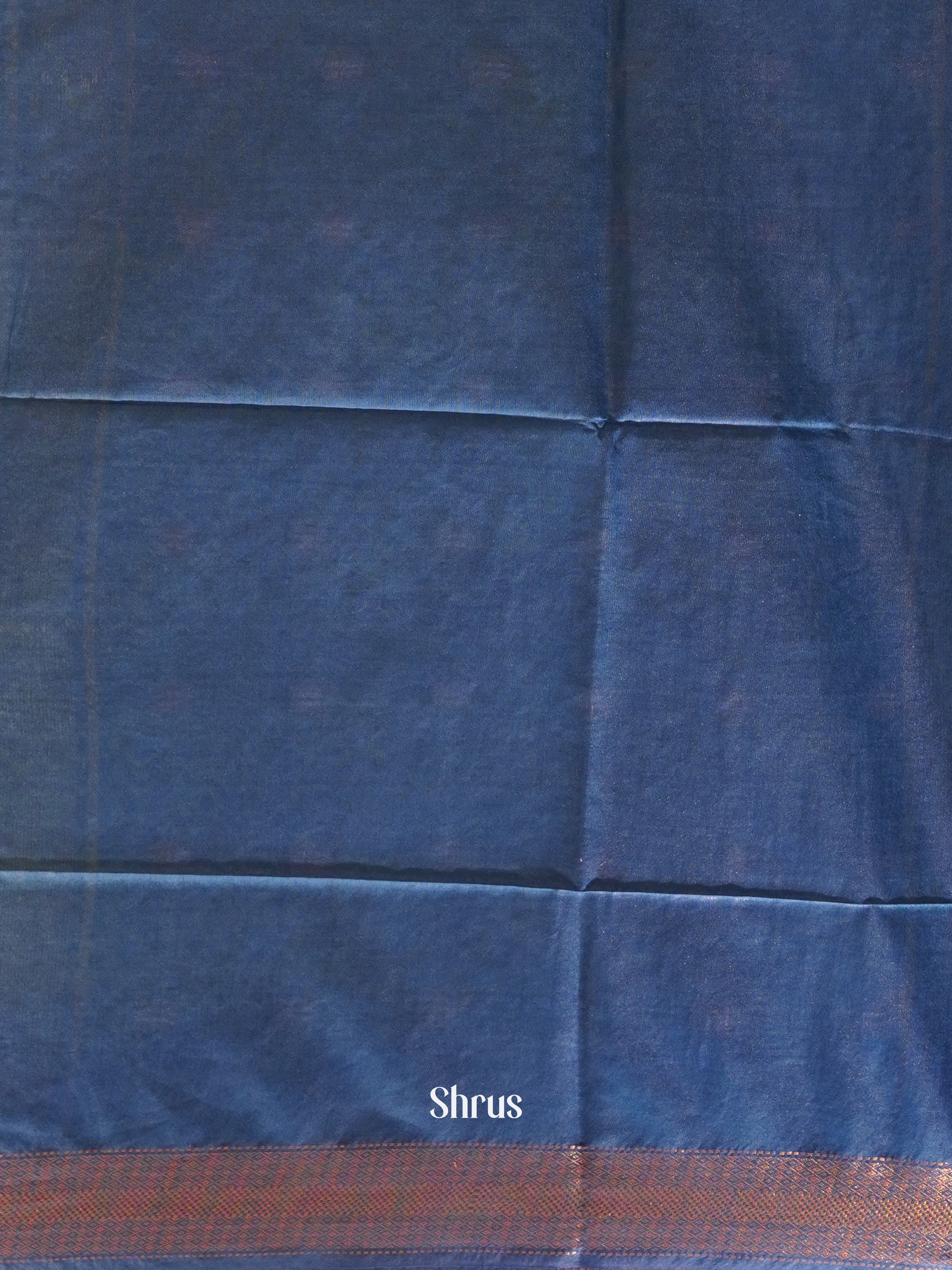 Green & Blue - Semi Tussar Saree - Shop on ShrusEternity.com