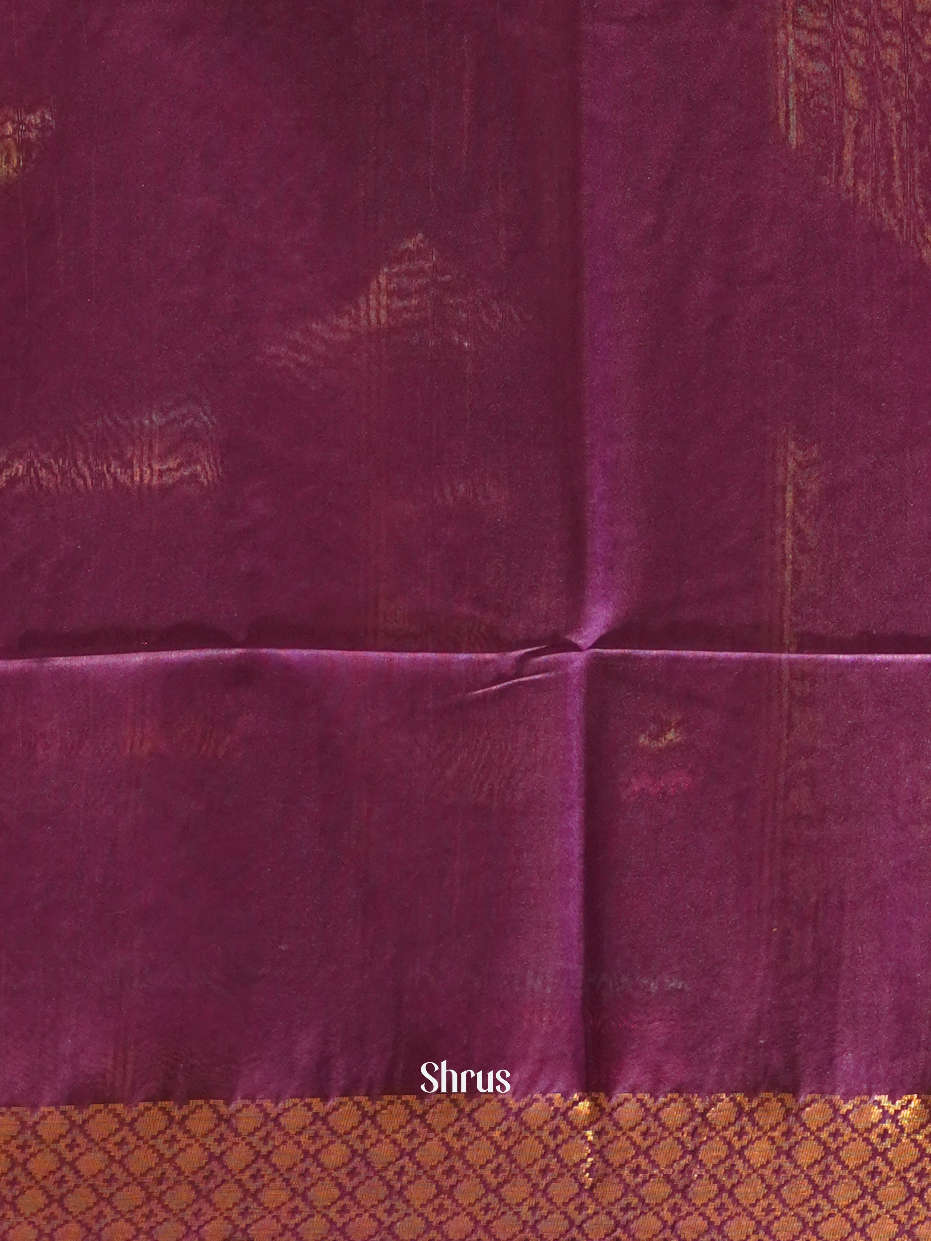 Red & Purple - Semi Tussar Saree - Shop on ShrusEternity.com