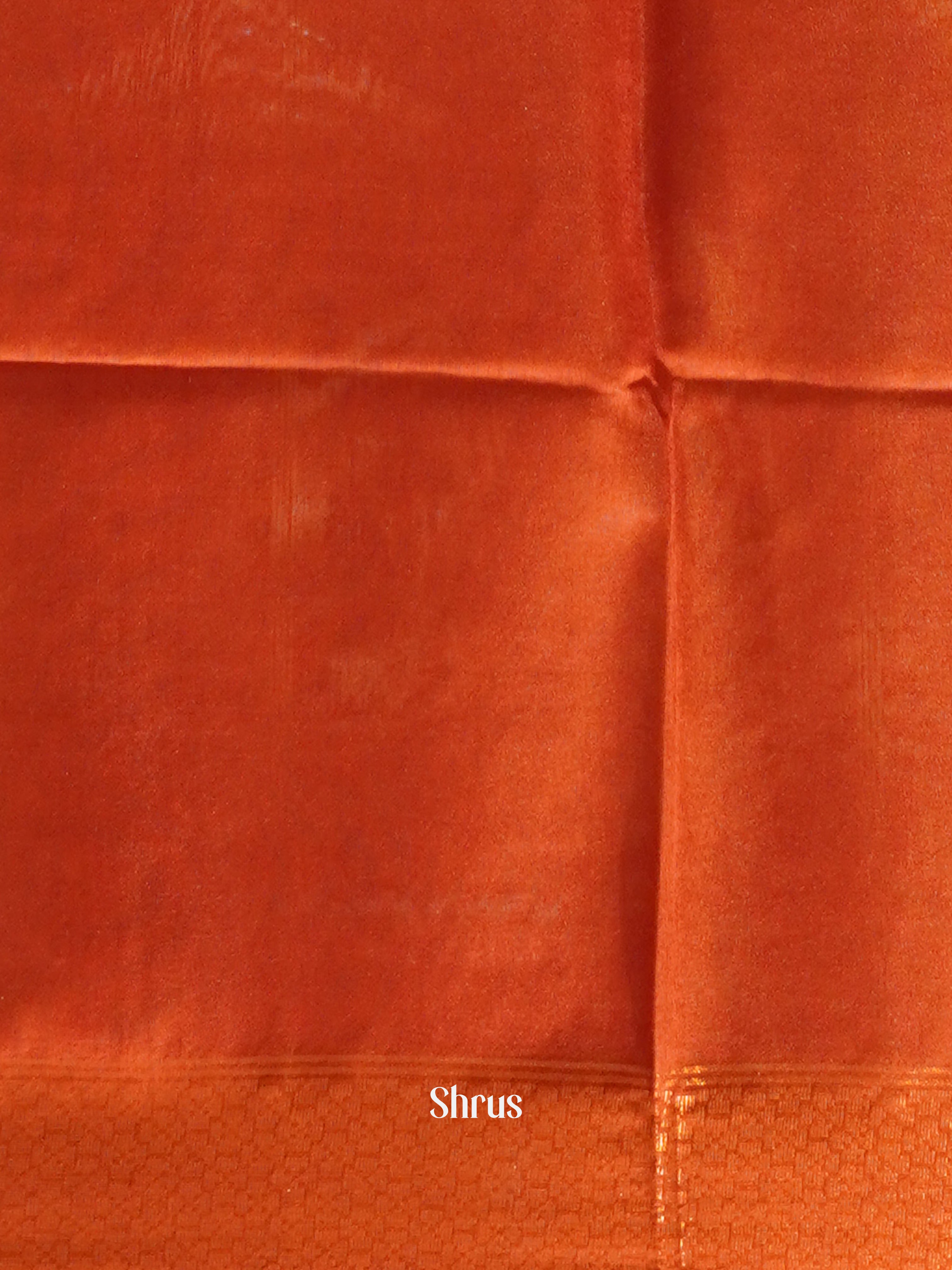 Yellow & Red - Semi Tussar Saree - Shop on ShrusEternity.com