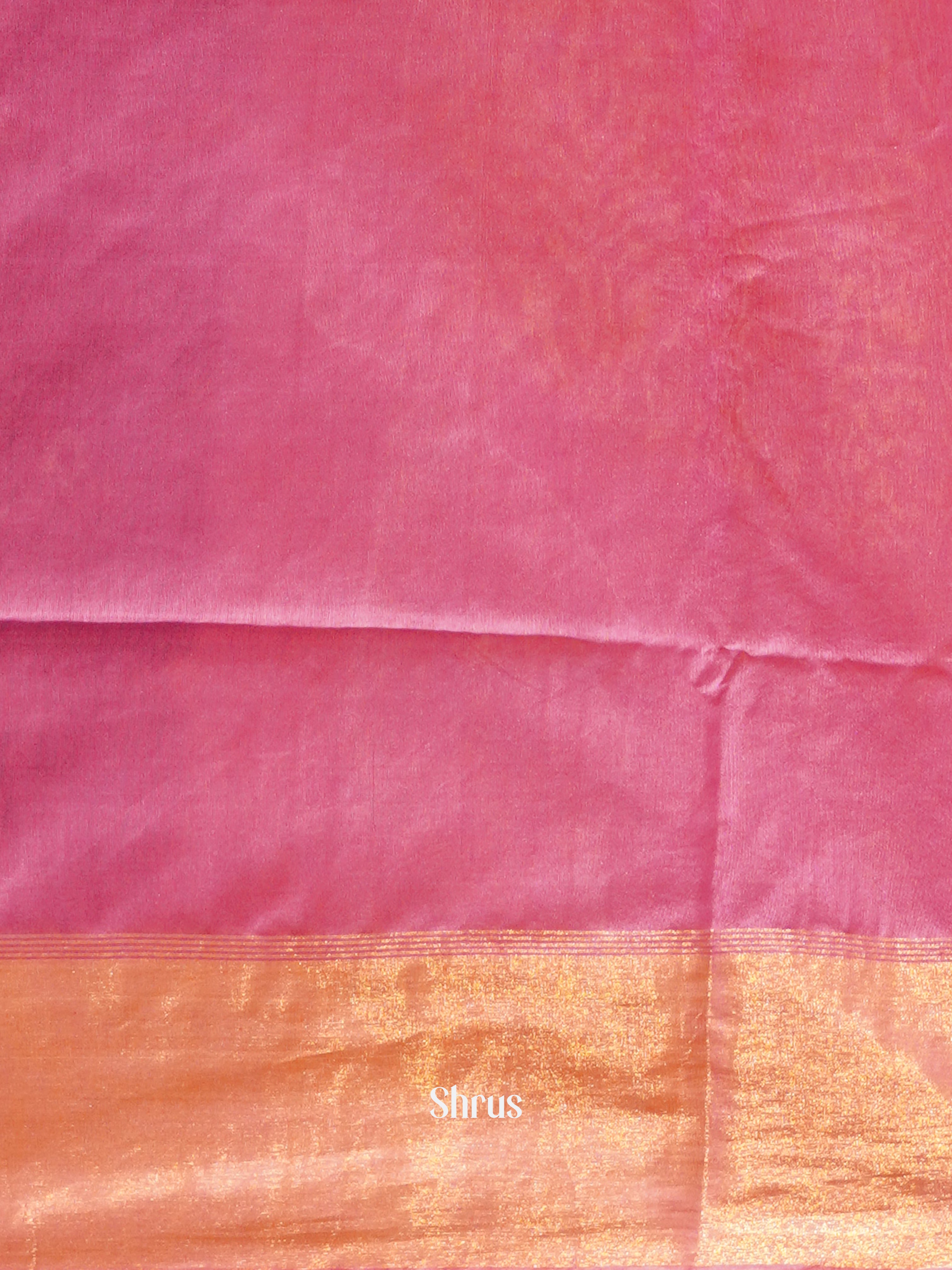 Purple & Pink - Semi Tussar Saree - Shop on ShrusEternity.com