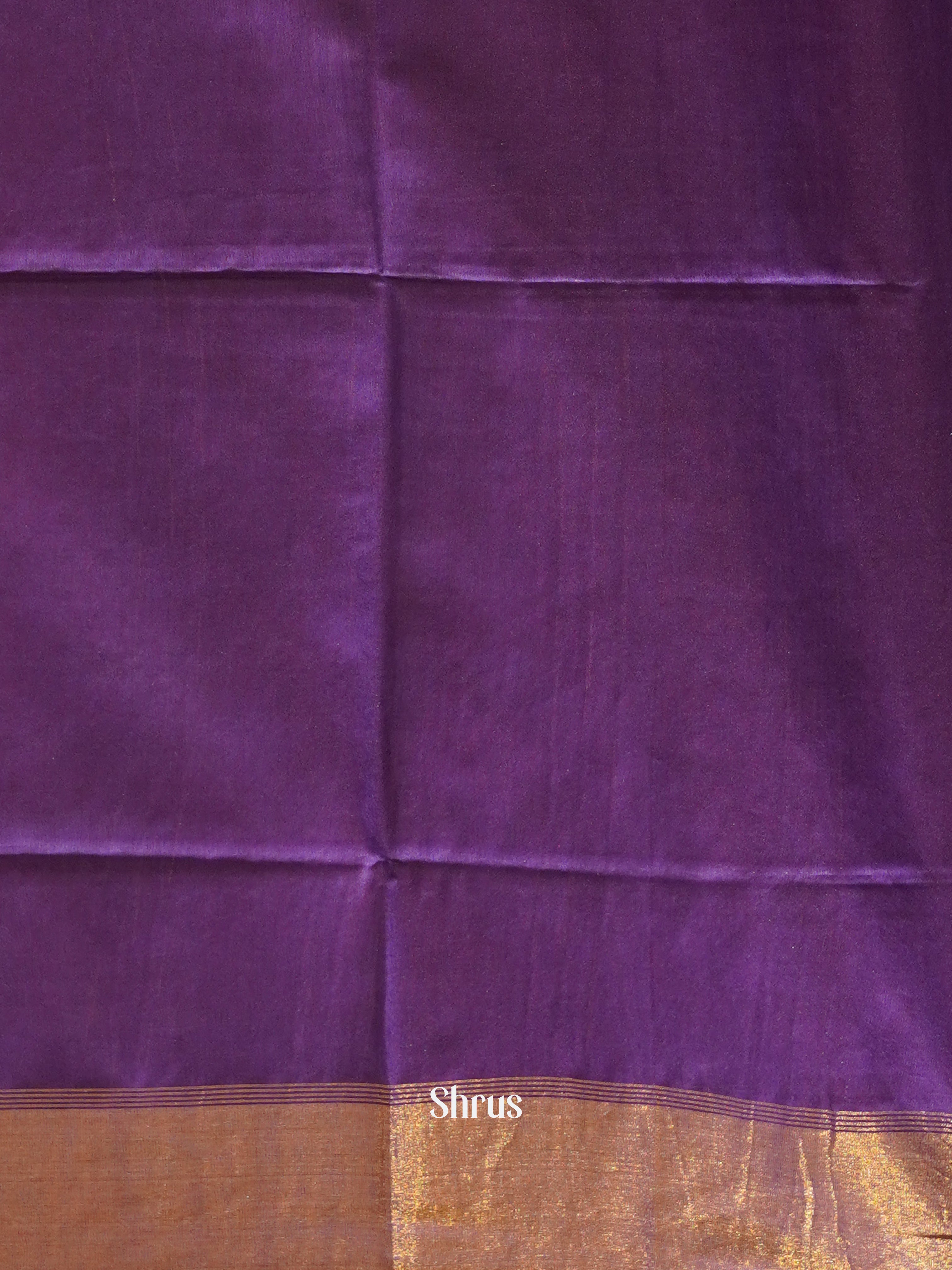 Red & Purple - Semi Tussar Saree - Shop on ShrusEternity.com