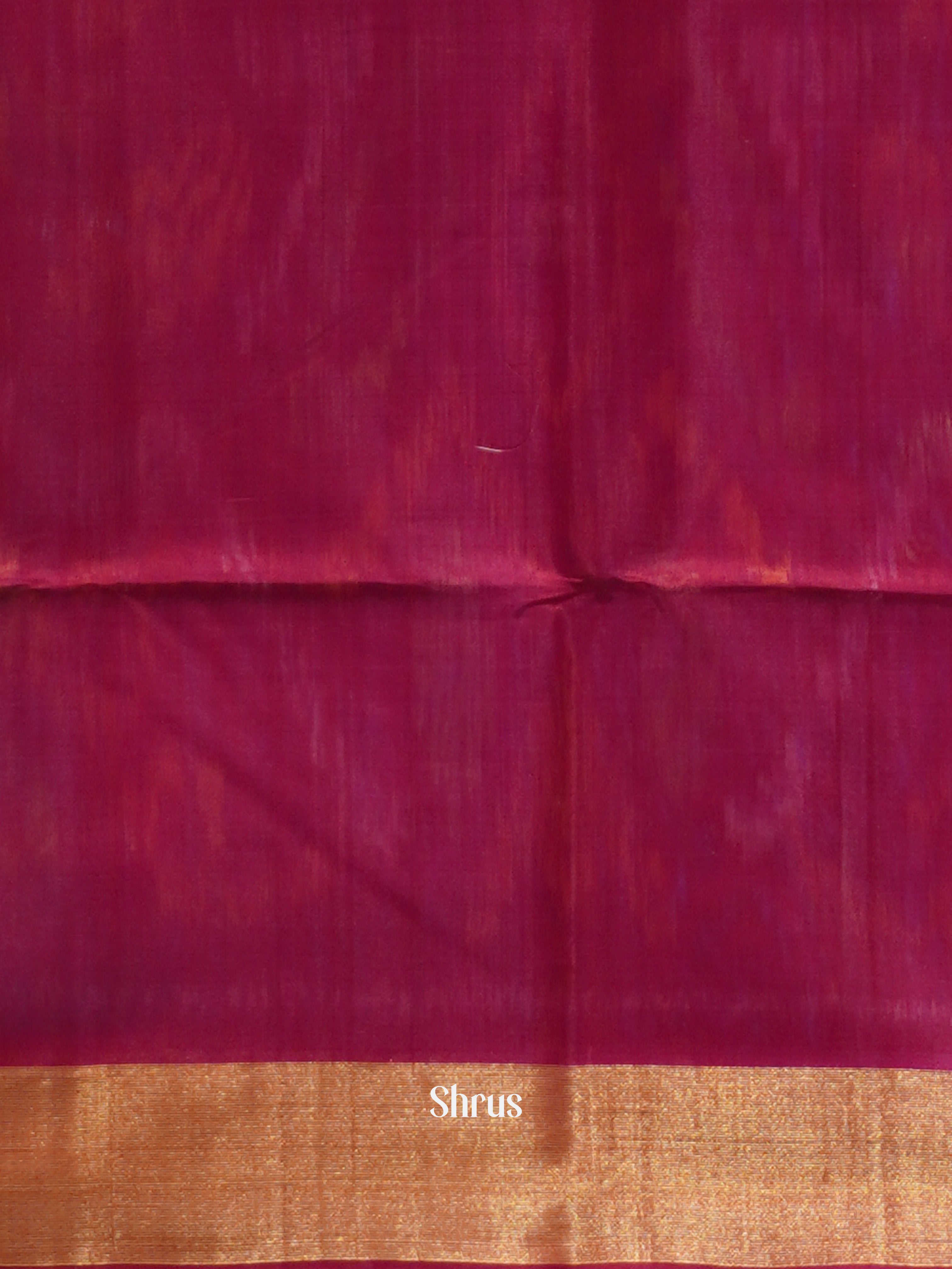 Blue & Maroon - Pochampally sico Saree - Shop on ShrusEternity.com