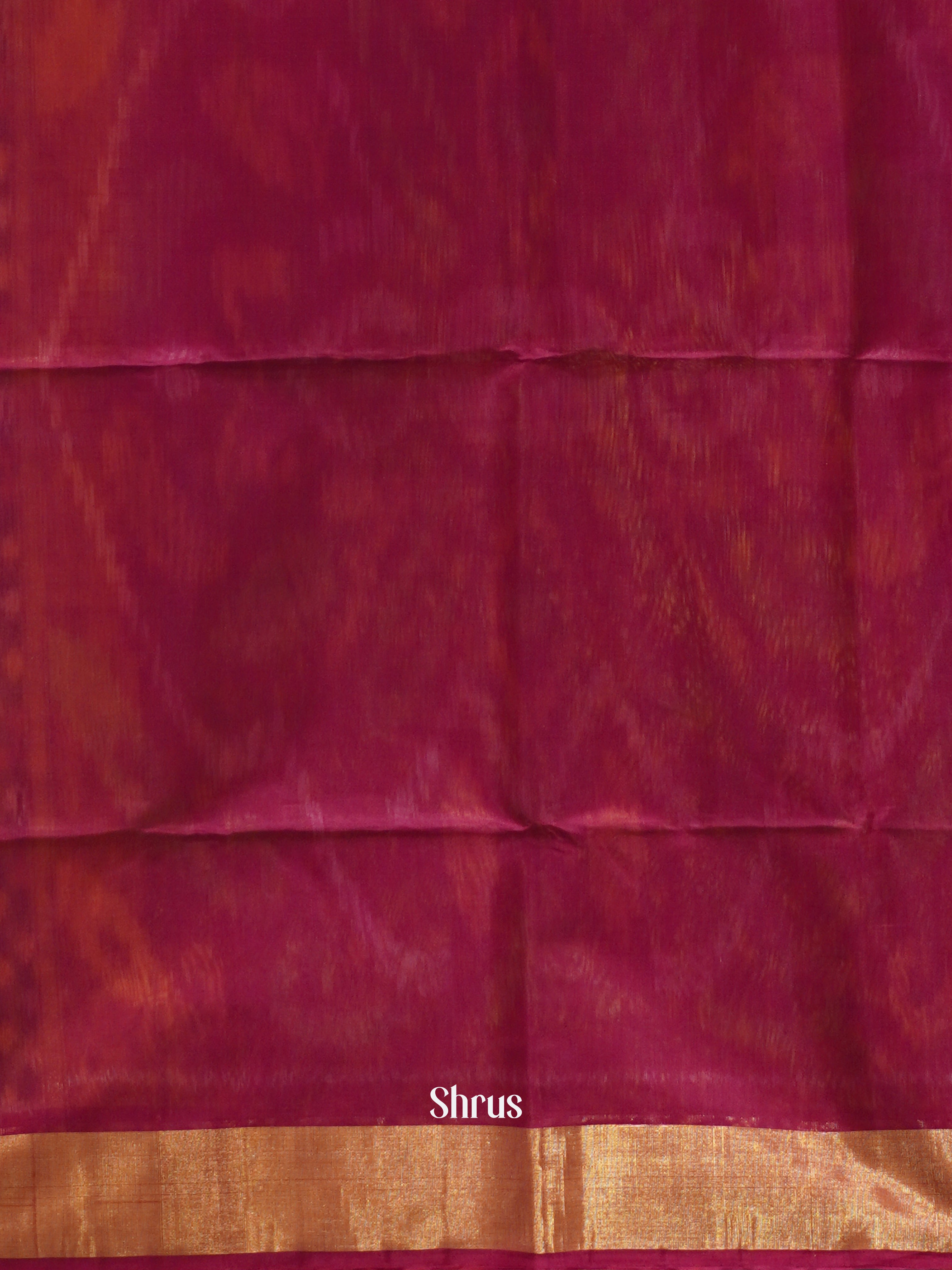 Green & Maroon  - Pochampally sico Saree