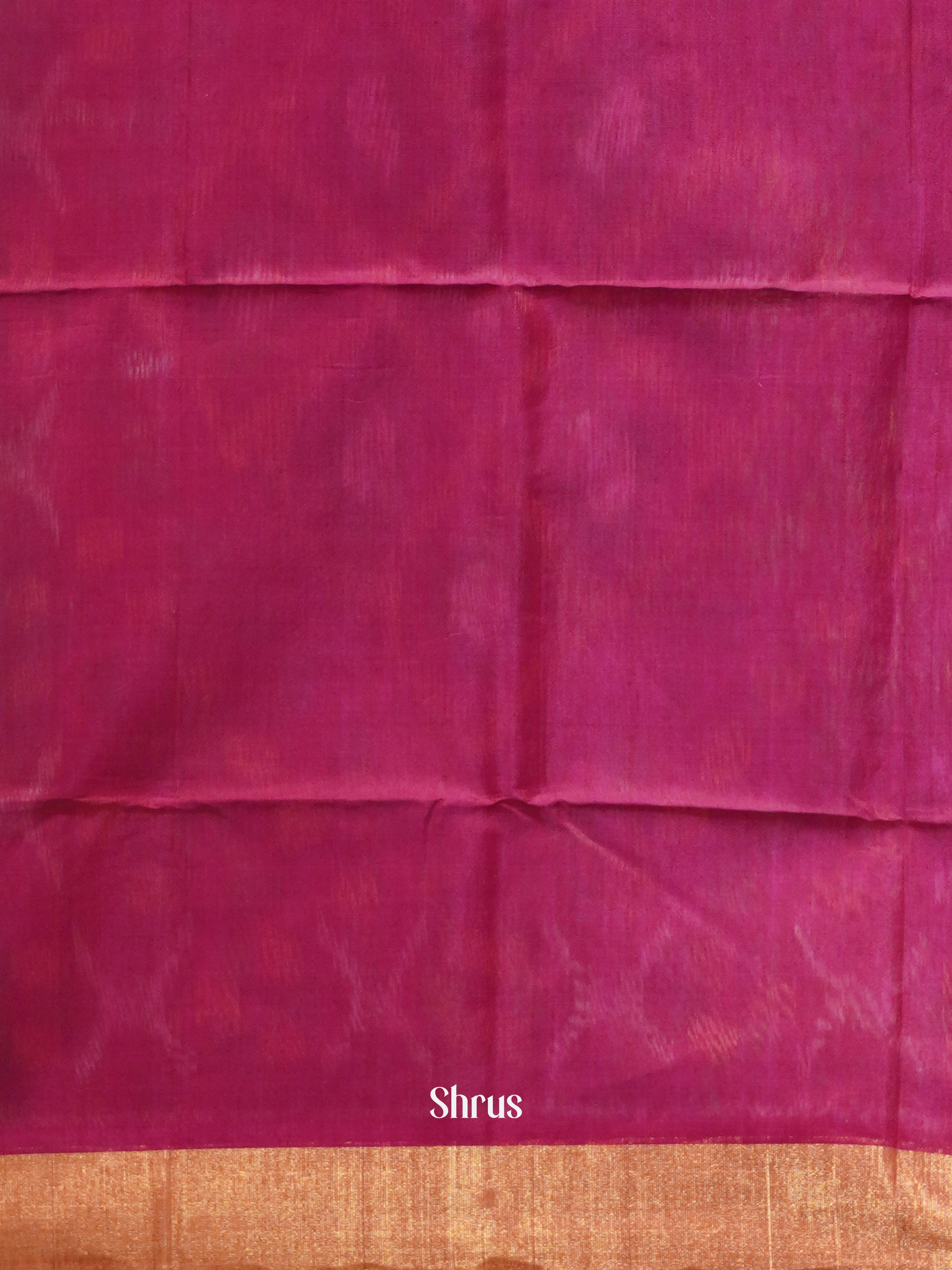 Green &  Maroon- Pochampally sico Saree