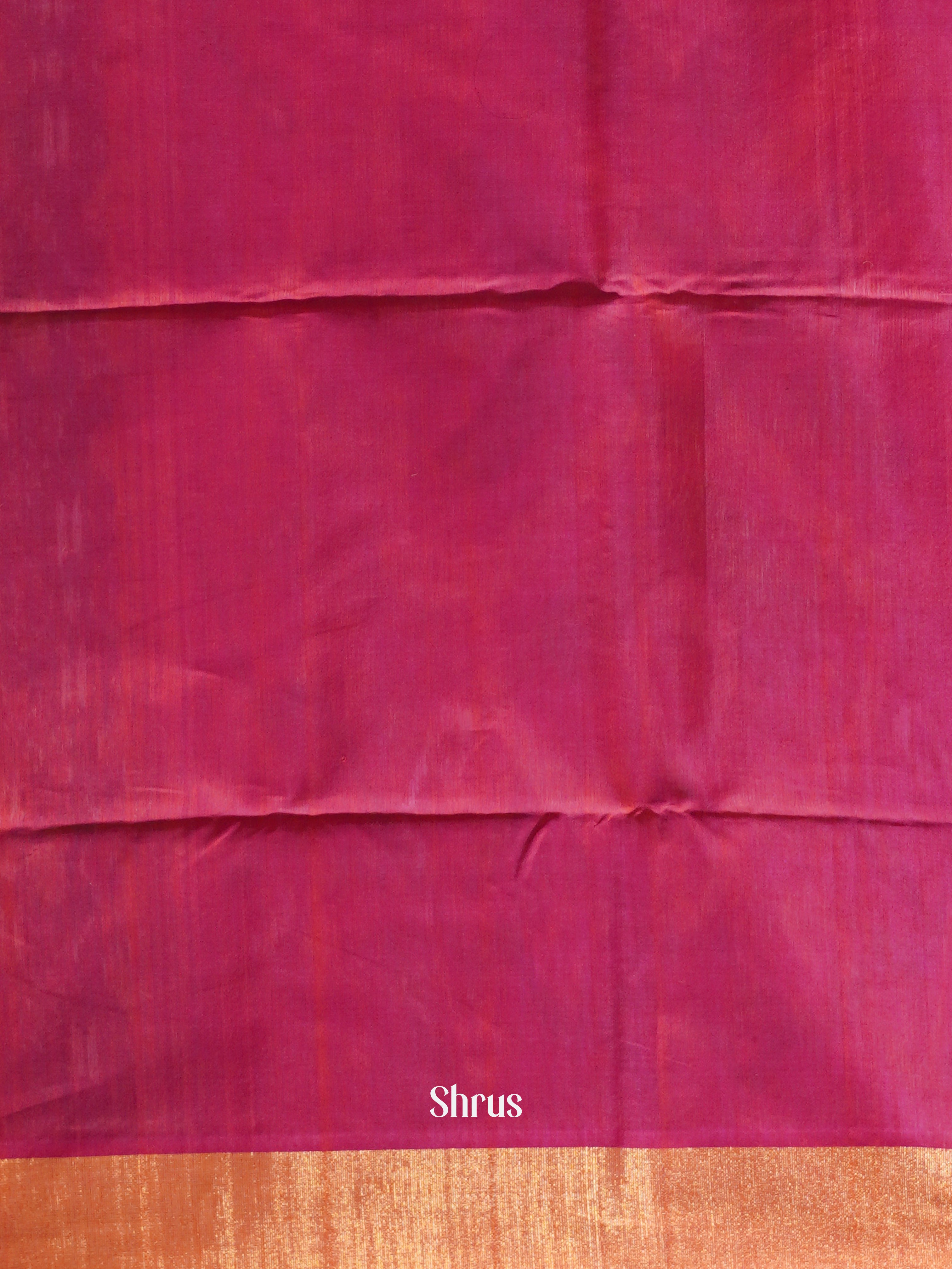 Green & Maroon - Pochampally sico Saree