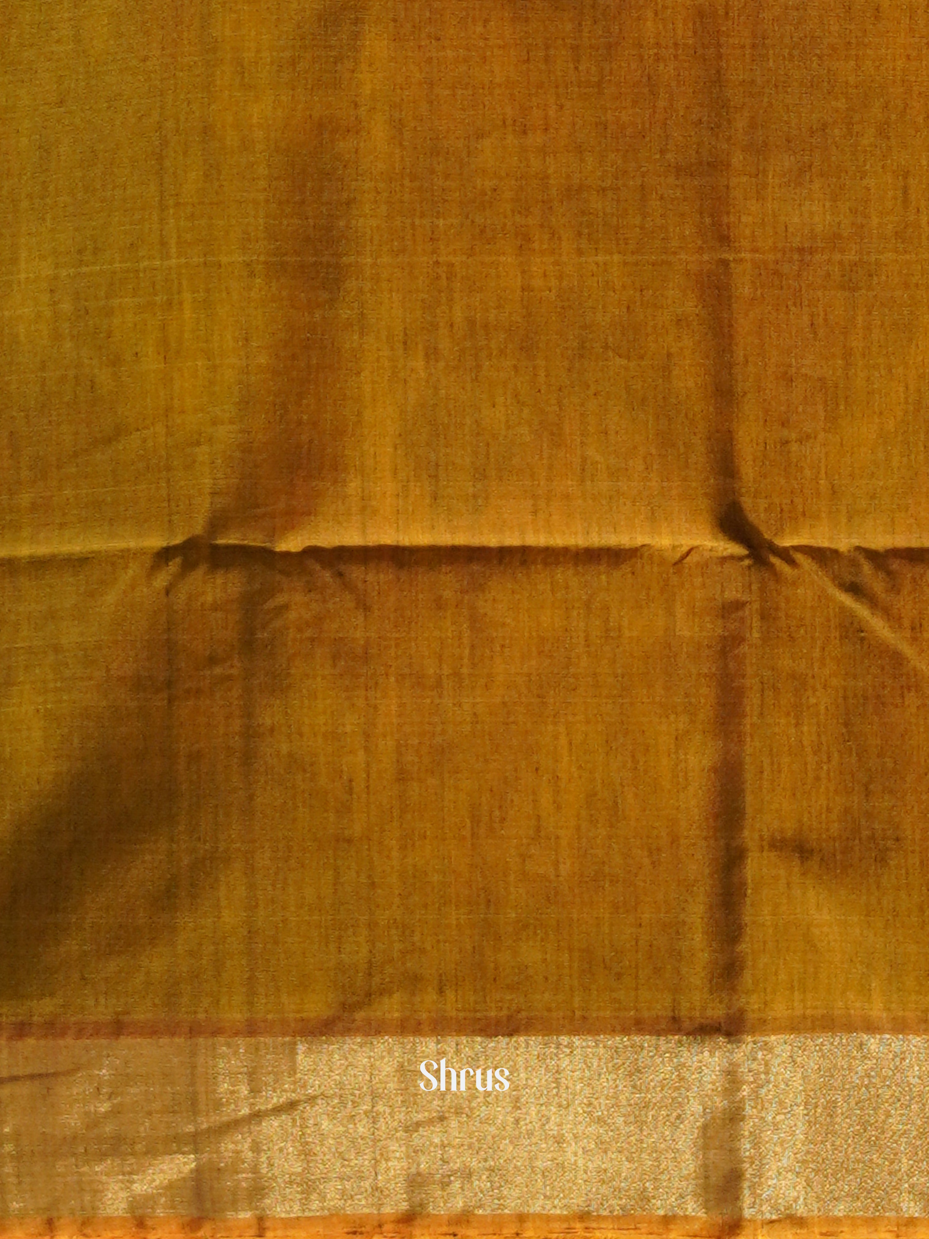 Black & Fenugreek - Pochampally sico Saree - Shop on ShrusEternity.com