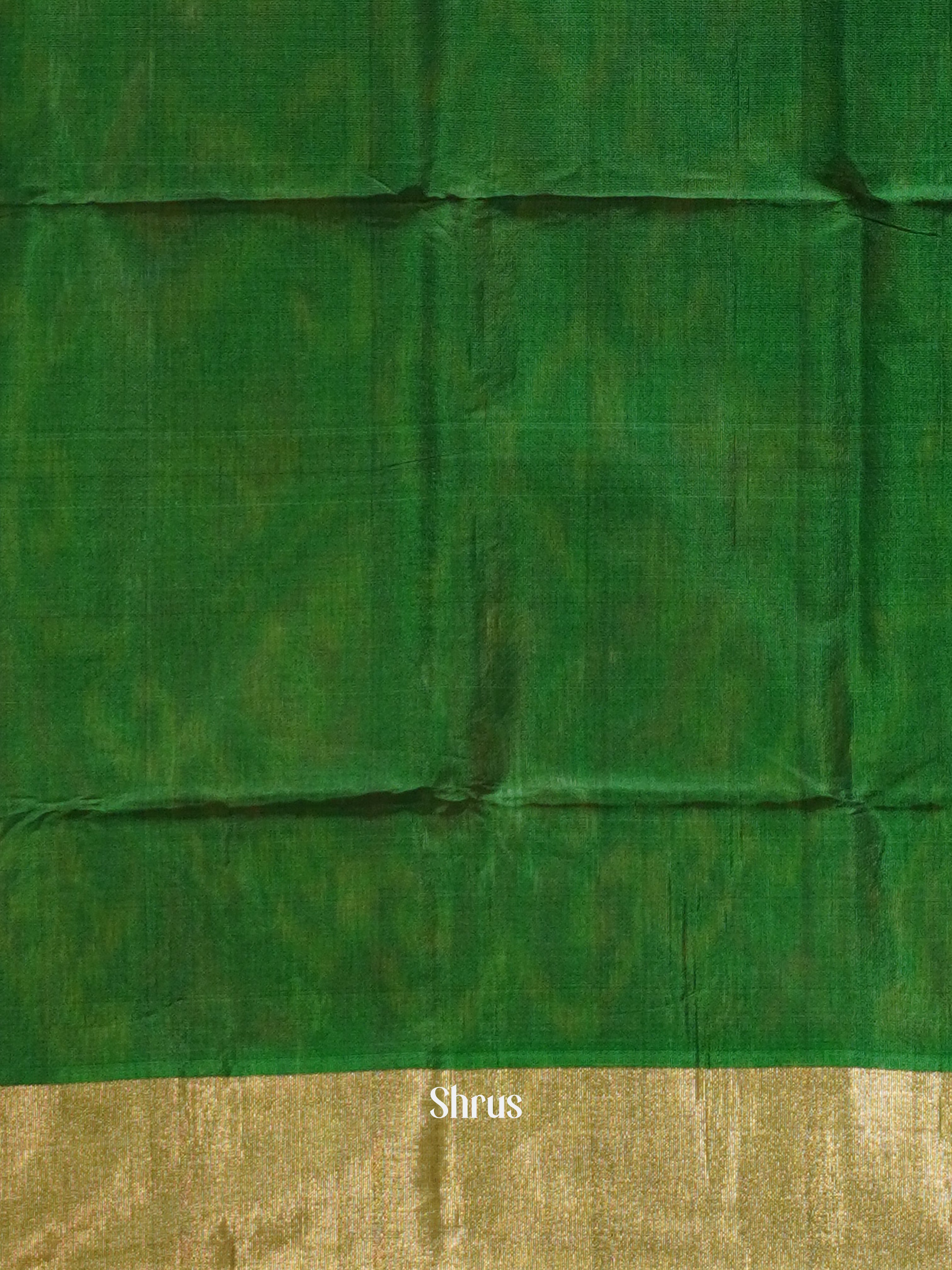 Red & Green - Pochampally sico Saree